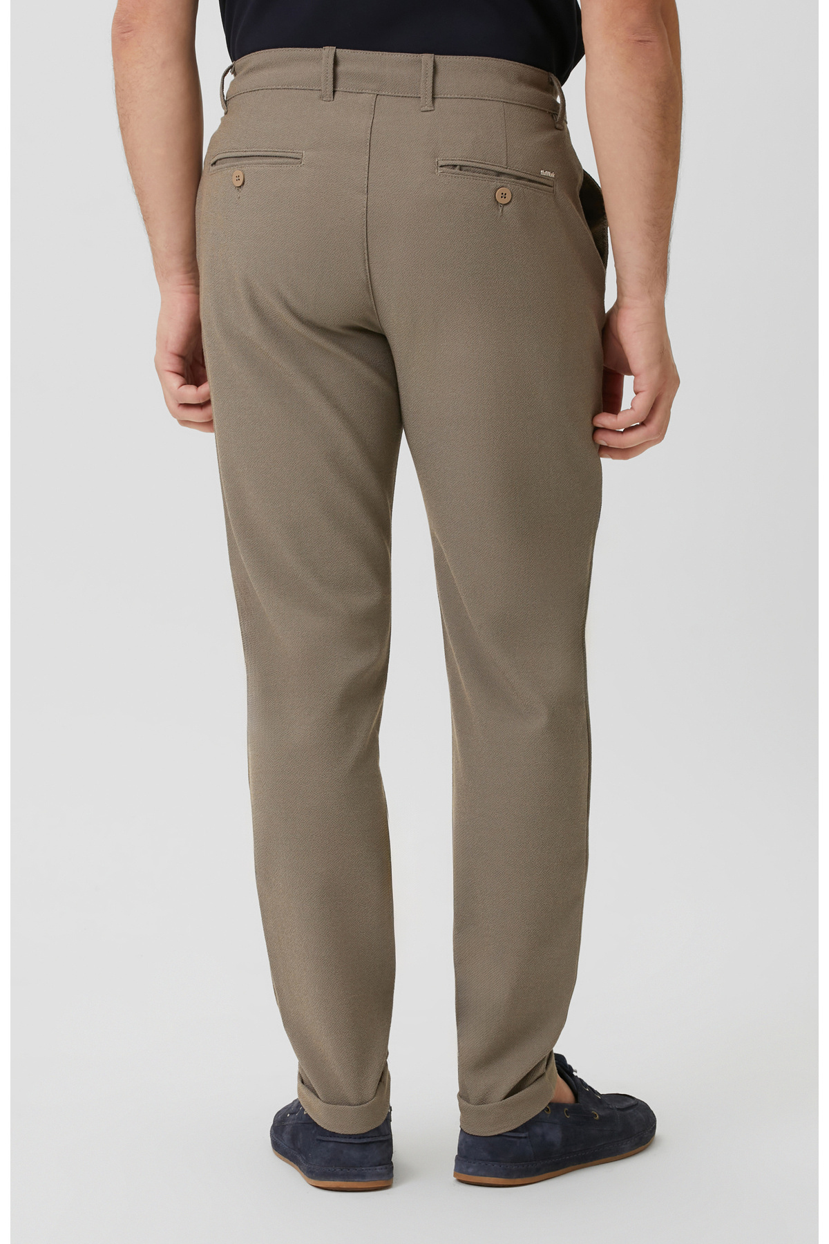 Vizon Jogger Gofre Desen Dokuma Pantolon — قهوه‌ای 1098412 — تصویر 3 از 5