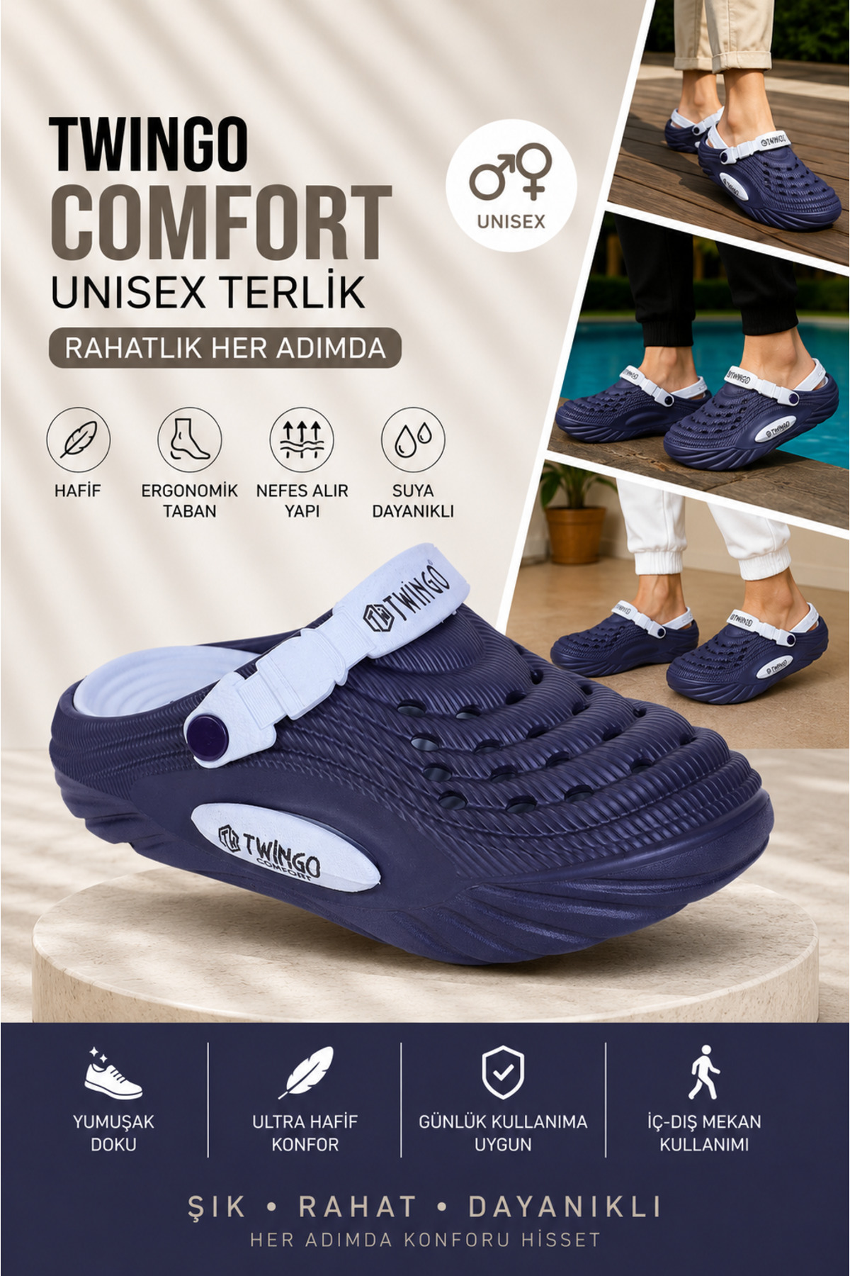 Twingo Günlük Ortopedik Lux Eva Terlik Unisex