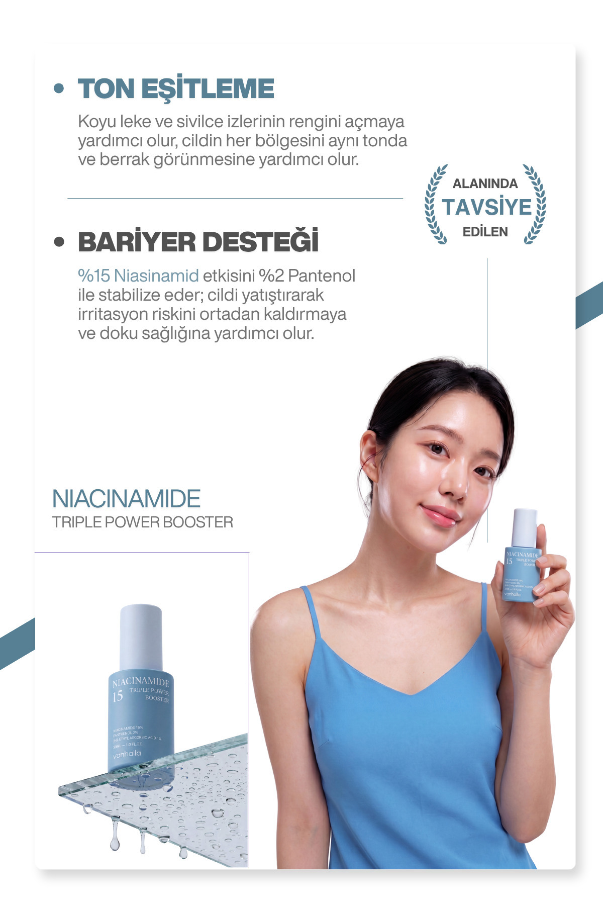 %15 Niacinamide Serum | Gözenek Sıkılaştırıcı | Sebum Dengeleyici | Aydınlatıcı Serum 30ml — 8809961180057 — تصویر 4 از 7
