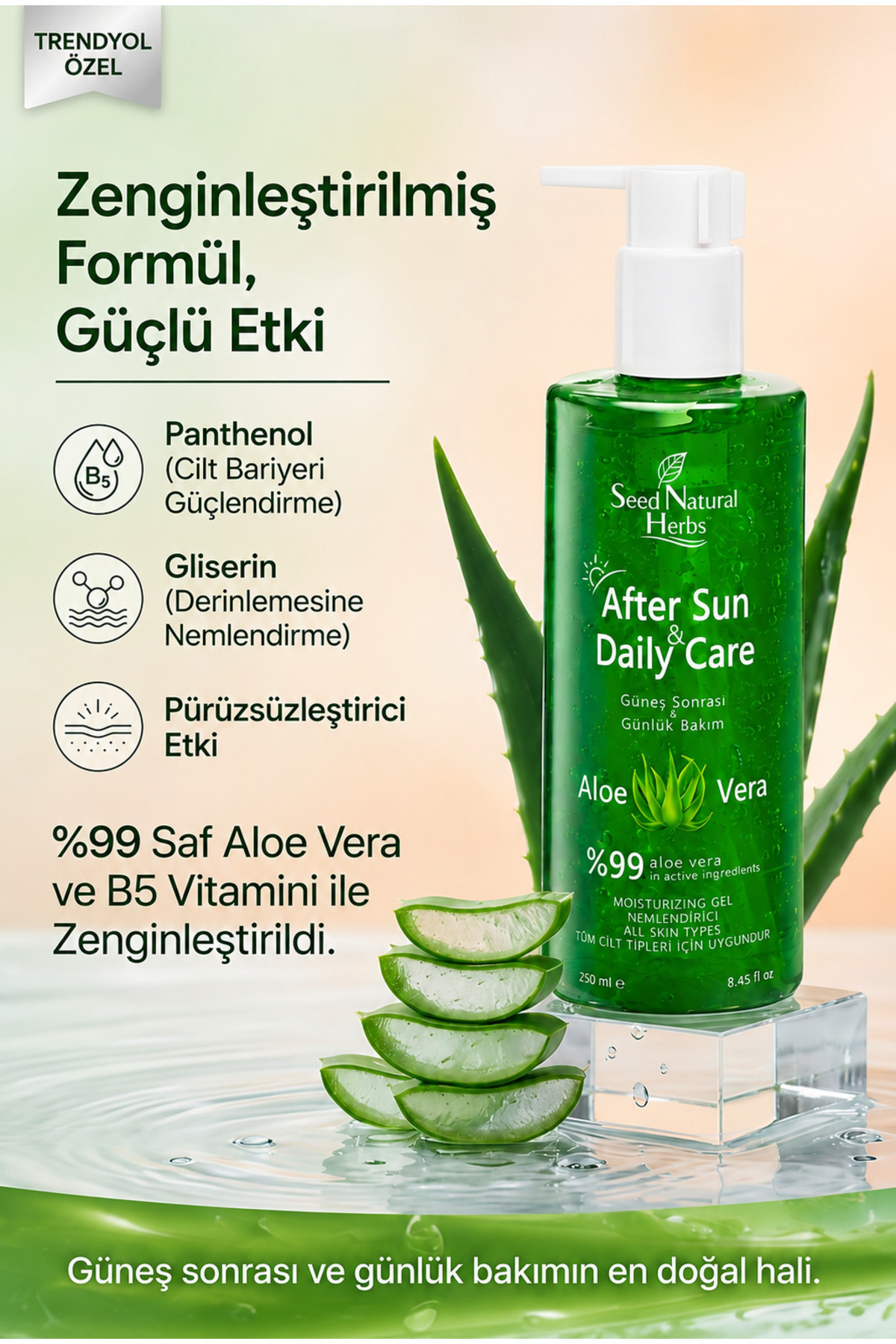 Aloe Vera Nemlendirici Dinlendirici Jel 250 Ml — 8681137004370