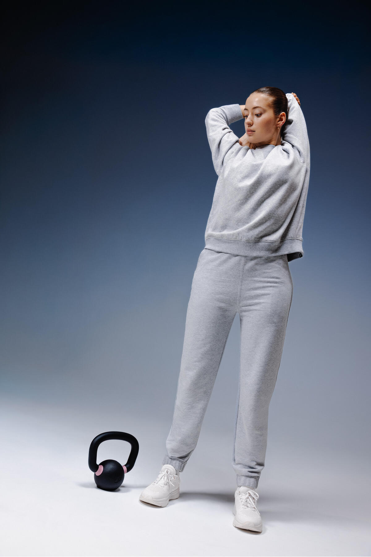 Decathlon Domyos Kadın Polar Sweatshirt - Gri görsel 7