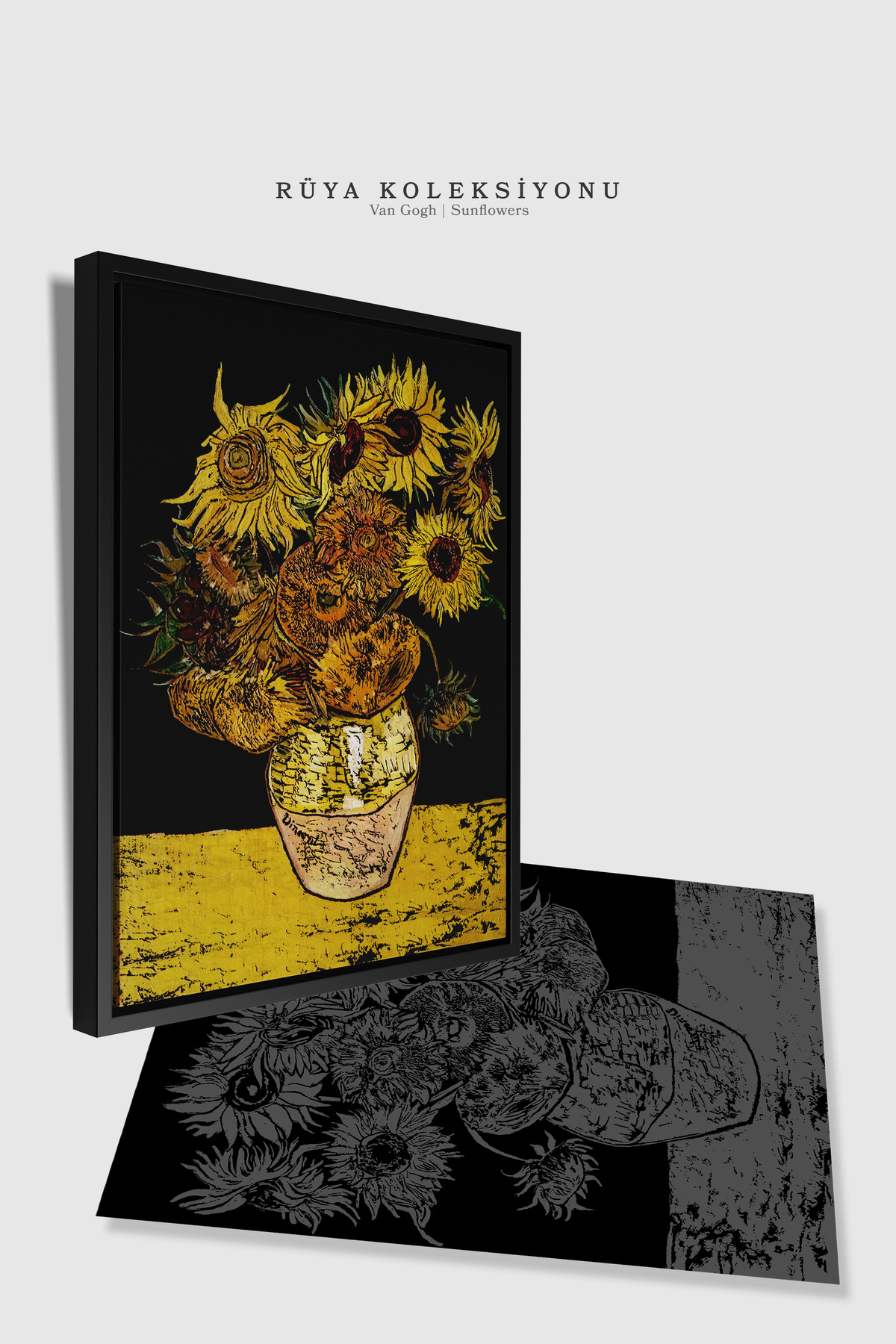 Kazart Van Gogh Koleksiyonu 4'lü Set Kazıma Sanatı Scratch Art A3