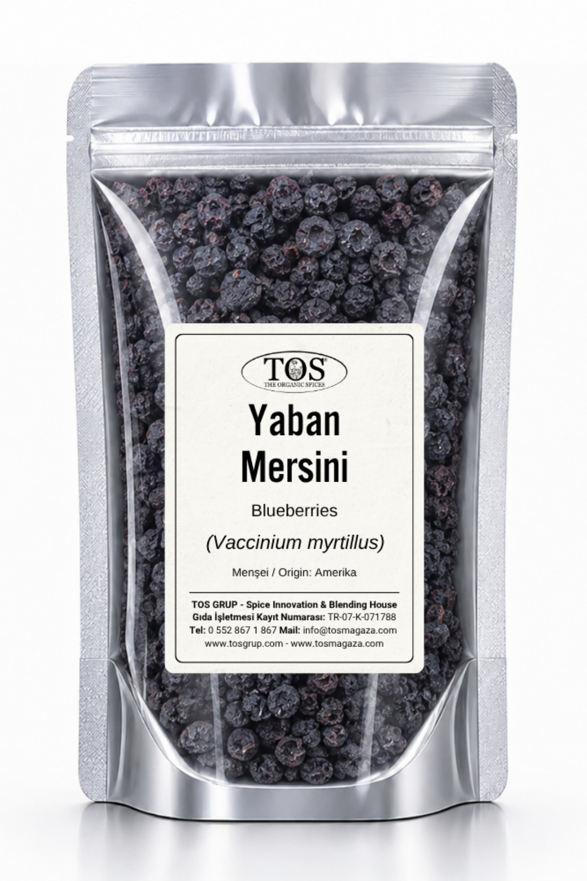 TOS The Organic Spices Yaban Mersini 100 gr (1. KALİTE) Vaccinium