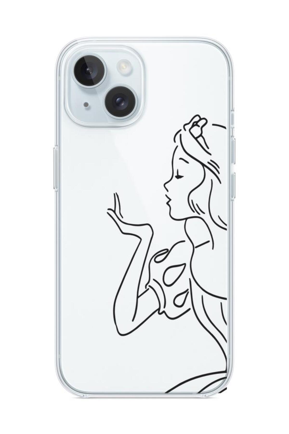 Iphone 15 Case Pattern Transparent Silicone Case