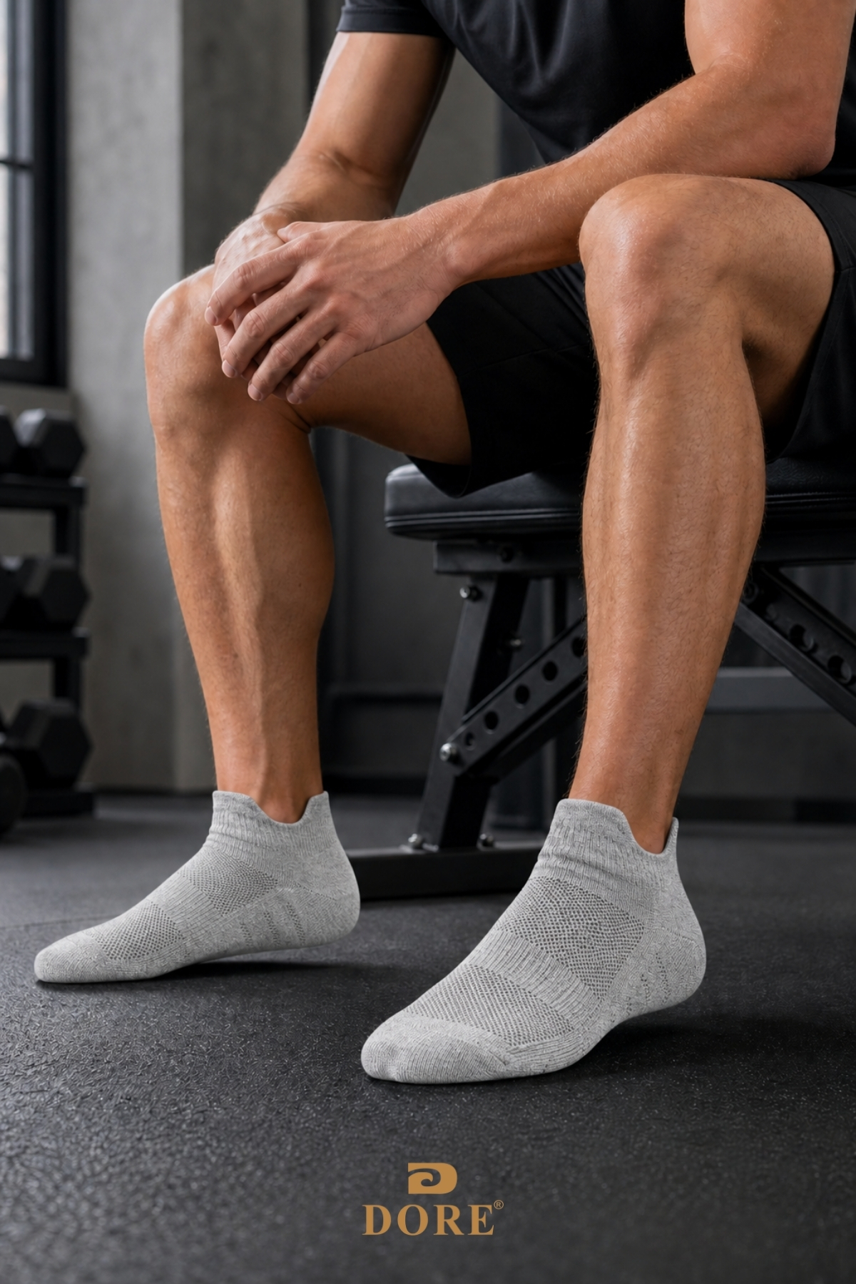 Dore Orijinal 3 Çift Unisex Kulaklı Ayakkabı Arkasını Vurmayan Konfor Modeli Ter Emici Nefes Alan 4 Mevsim Kullanım Özel Tasarım Bilek Boy Premium Pamuklu Günlük 3'lü Sneaker Spor Ayakkabı Çorabı görsel 8