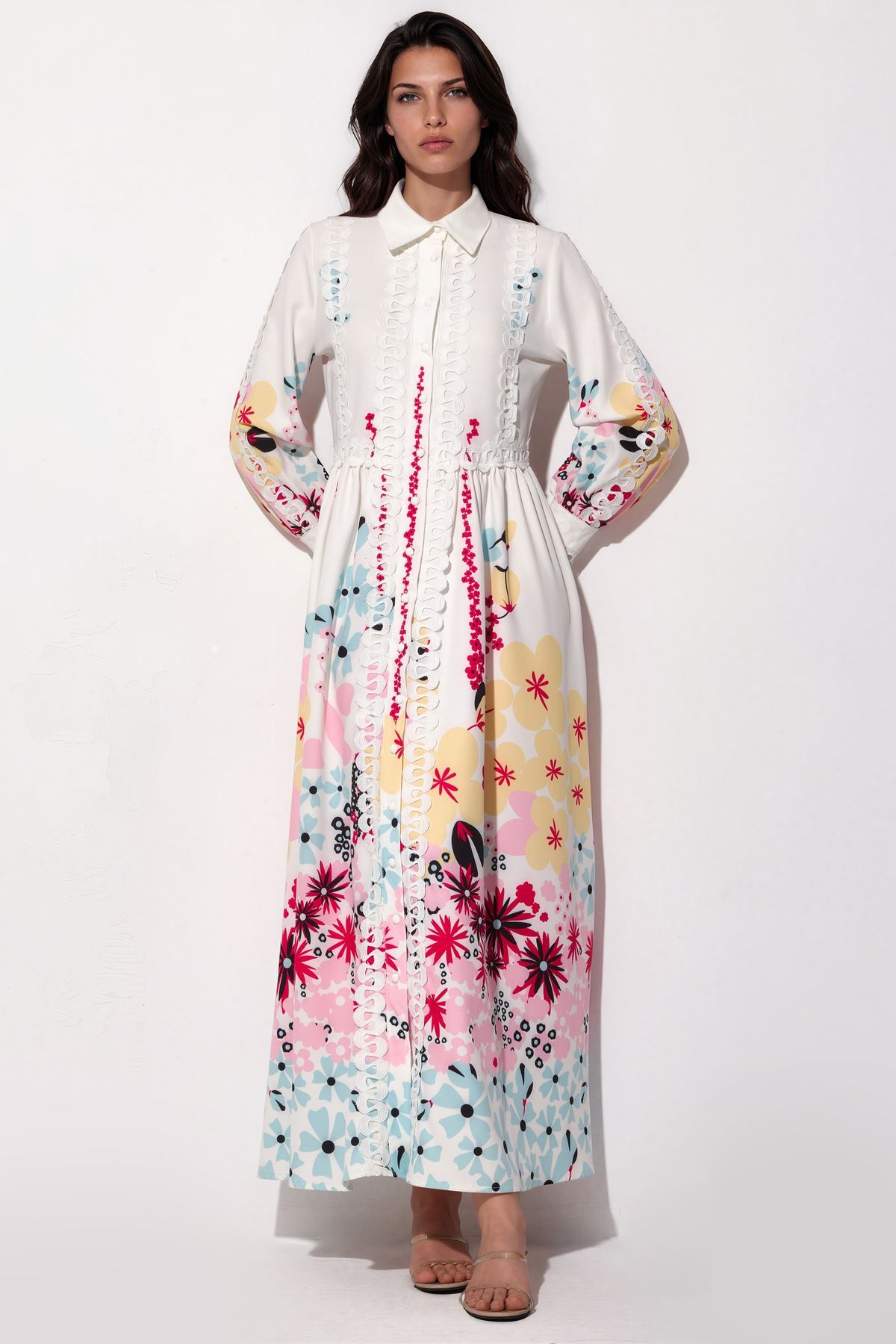Hiccup Msn Floral Patterned A-Line Long Dress
