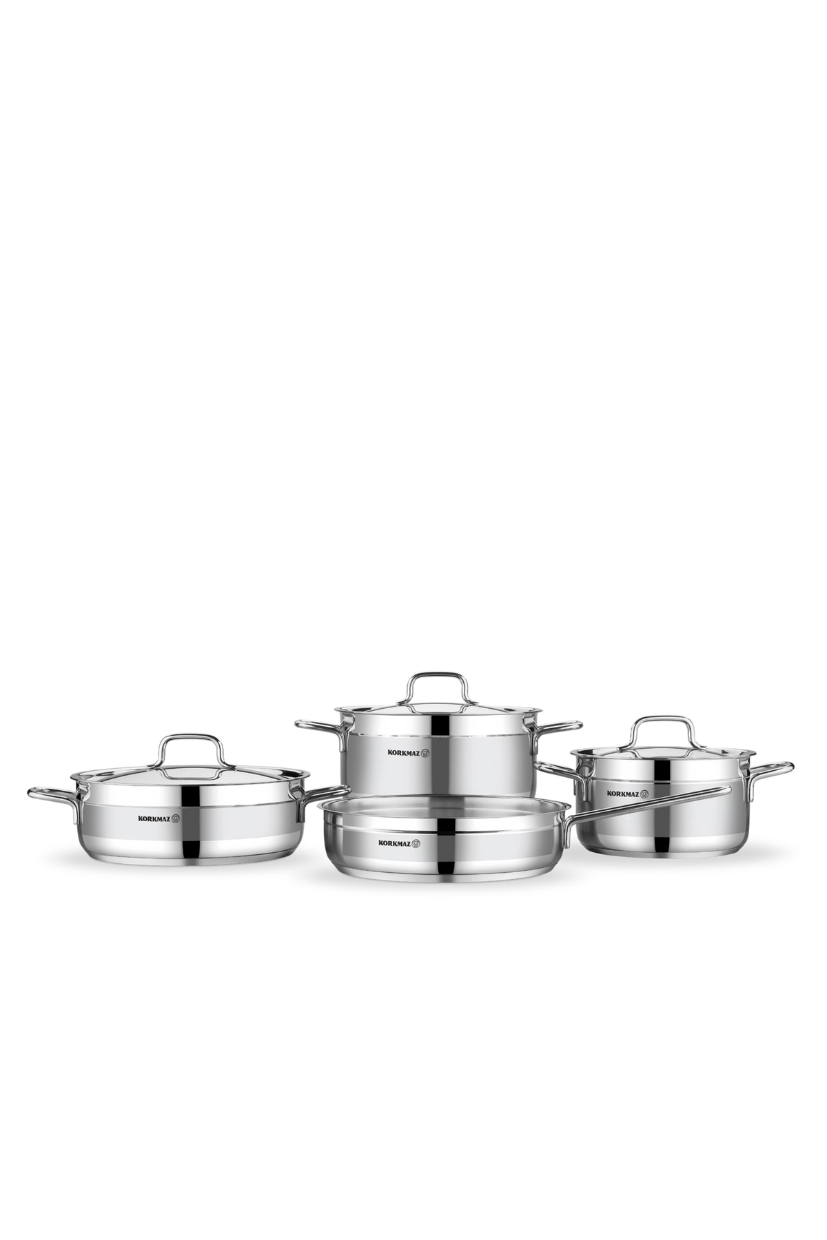 KORKMAZ Alfa cookware set consisting of 7 pieces