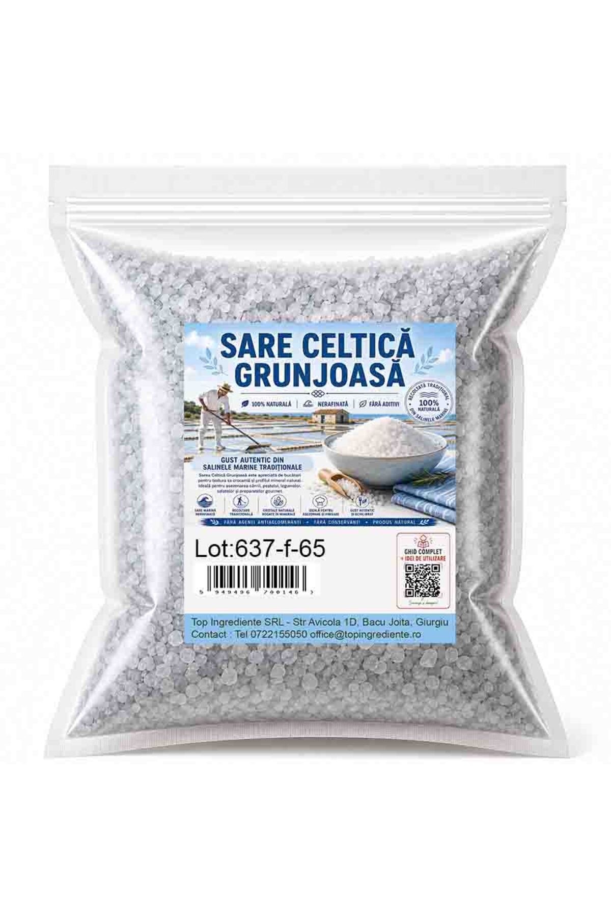 Top Ingrediente Sare Celtica Grunjoasa - Origine Franta 1kg