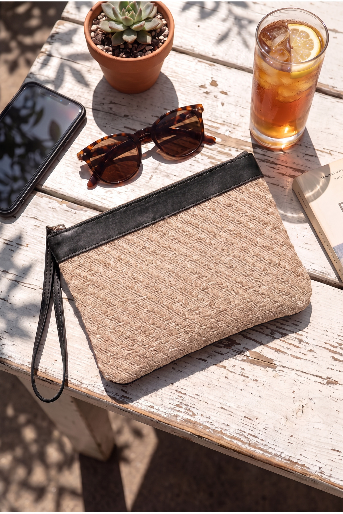 Jolie Hasır Kadın Portföy & Clutch El Çantası