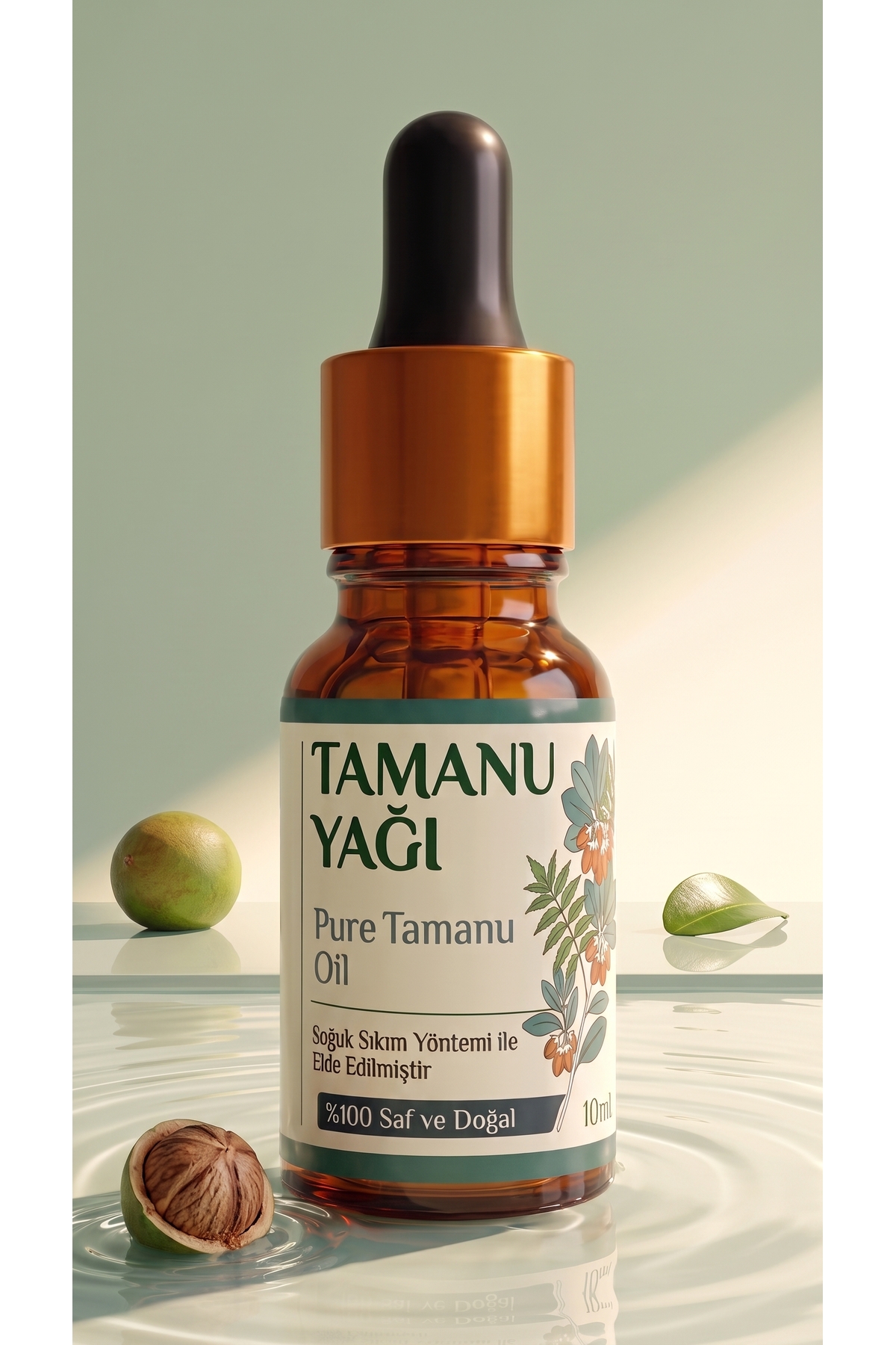 Tamanu Yağı 10 ml / Soğuk Sıkım / %100 Saf Ve Doğal — A1-Tamanu-yag-10 — تصویر 3 از 8