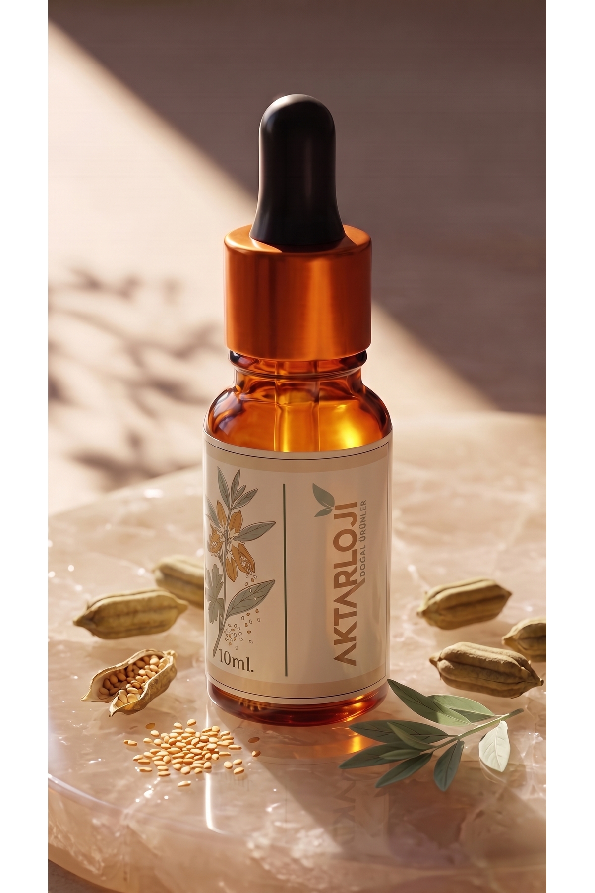 Susam Yağı 10 ml / Soğuk Sıkım / %100 Saf Ve Doğal / Sesame Seed Oil — A1-Susam-yag-10 — تصویر 8 از 8