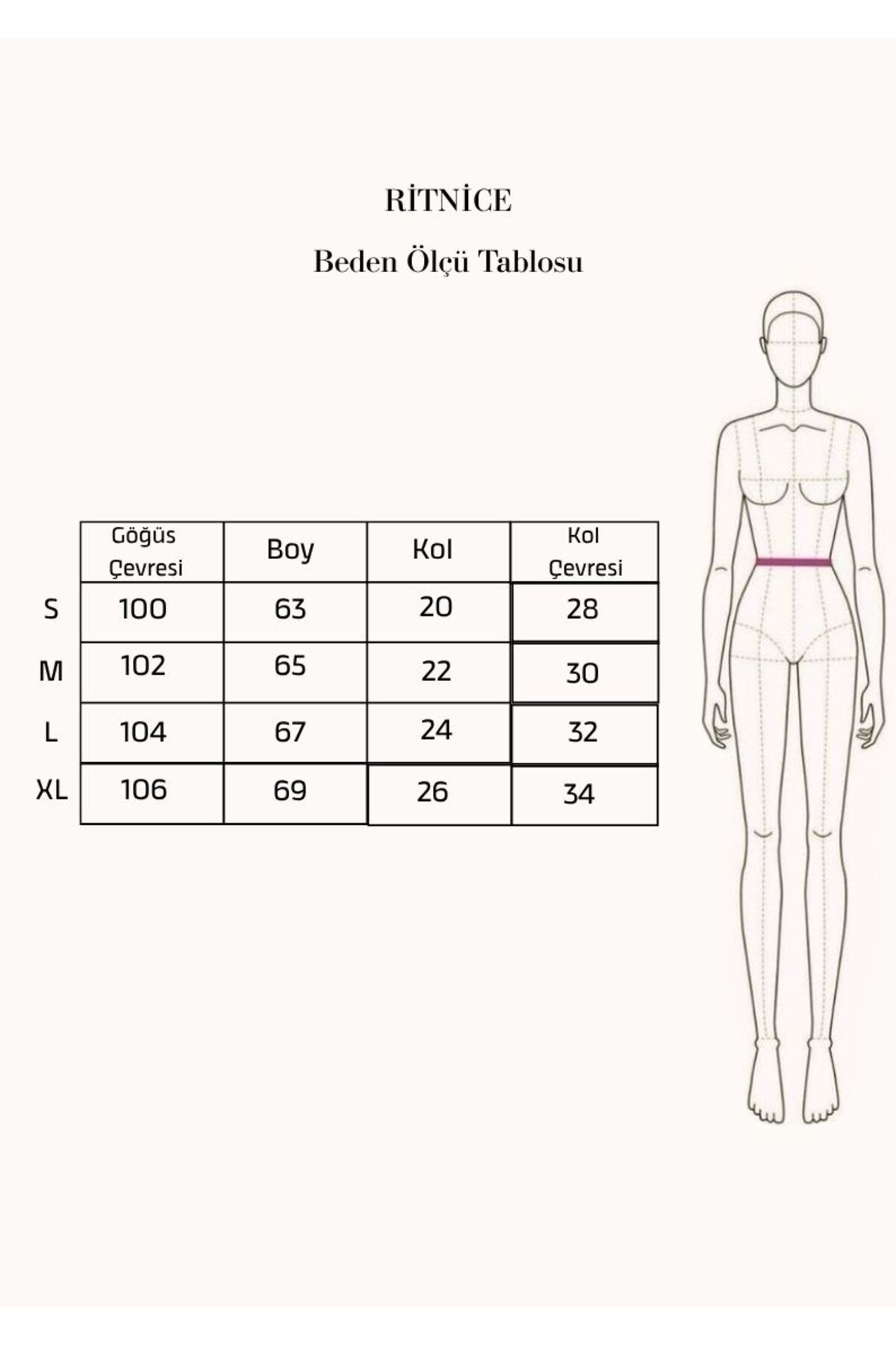 Ritnice Kadın Rise Dekoratif Yaka Tok Doku %100 Pamuk Açık Bej T-Shirt görsel 6