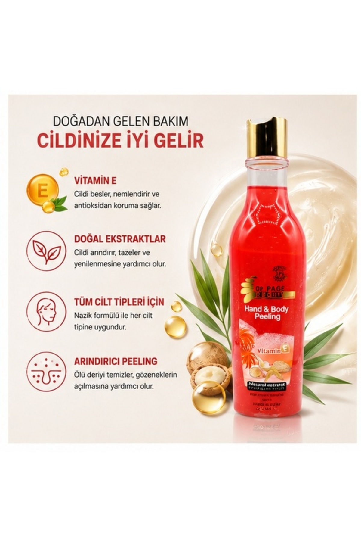 Hand & Body Vitamin-E Peeling 300gr — 1 — تصویر 3 از 6