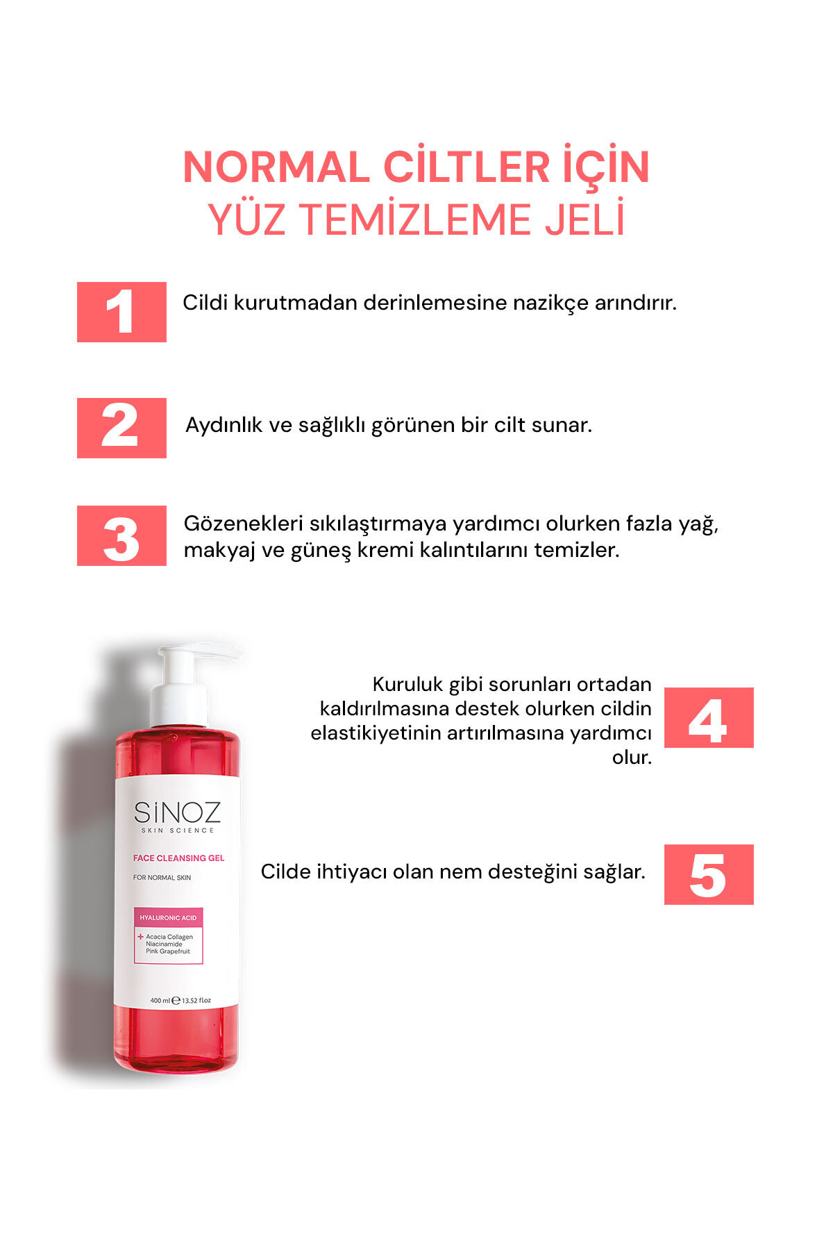 Normal Ciltler için Yüz Temizleme Jeli 400ML — ST9410 — تصویر 2 از 6