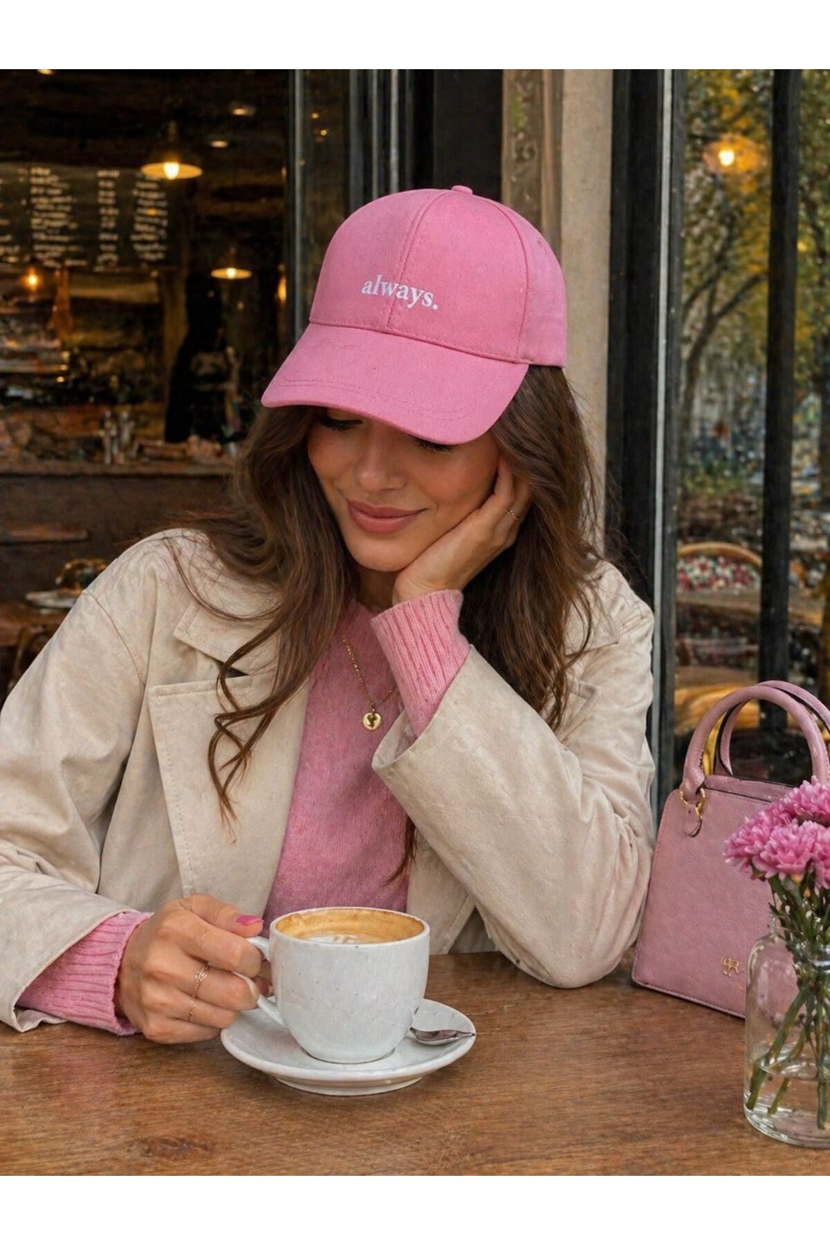 sf collection Unisex Always Yazı Baskılı Spor Şapka, Ayarlanabilir Pamuklu Cap Günlük Kombin Şapkası görsel 2