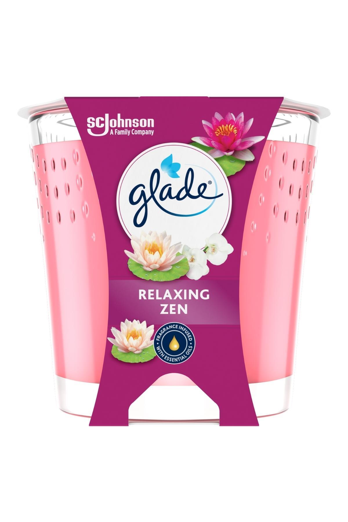 Glade Mum Bahar Çiçekleri Kokulu Mum, Tek Fitilli, 112 g, Esansiyel Yağ İçeren Koku, Pamuk Fitil