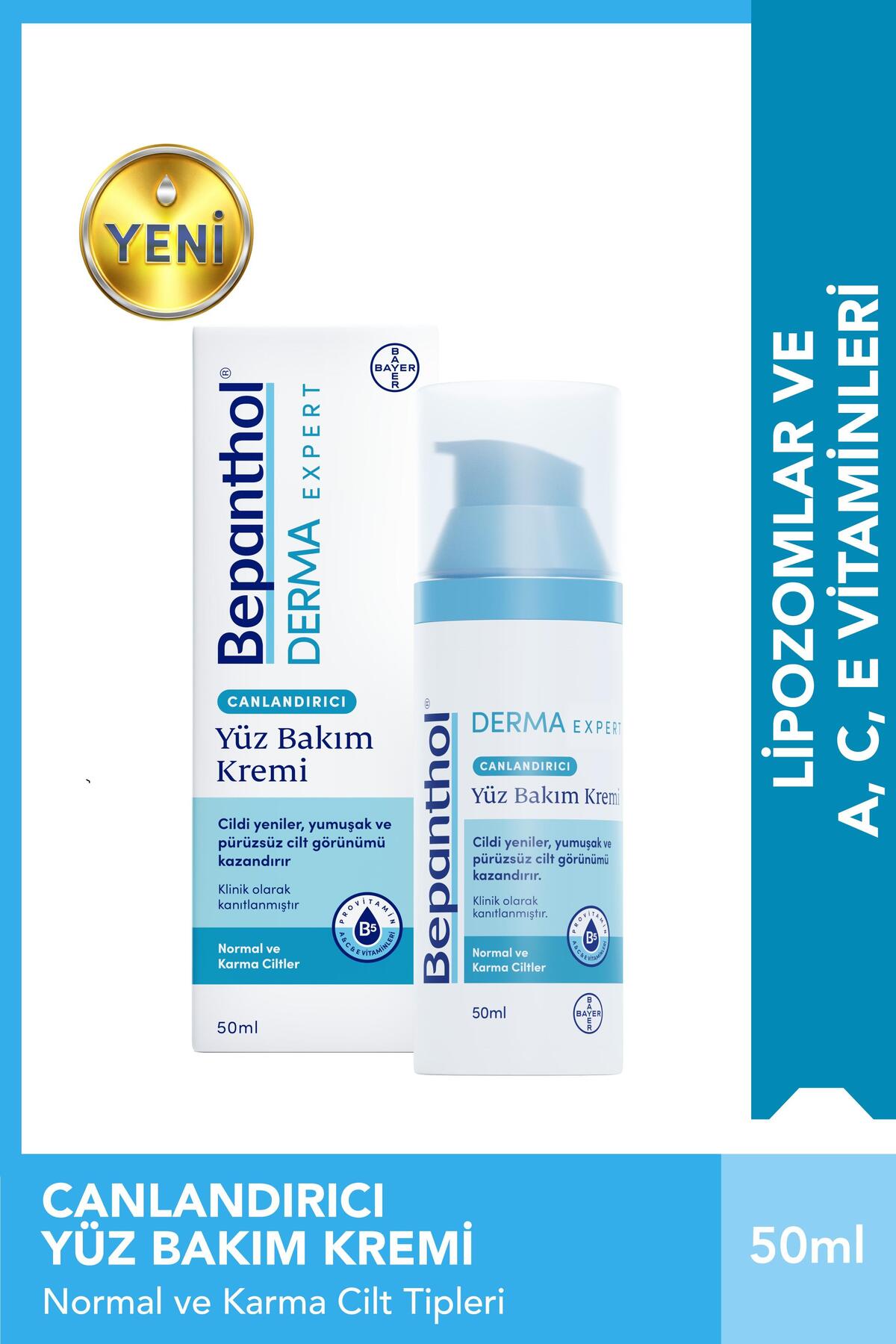 Bepanthol Derma Expert Canlandırıcı Yüz Bakım Kremi