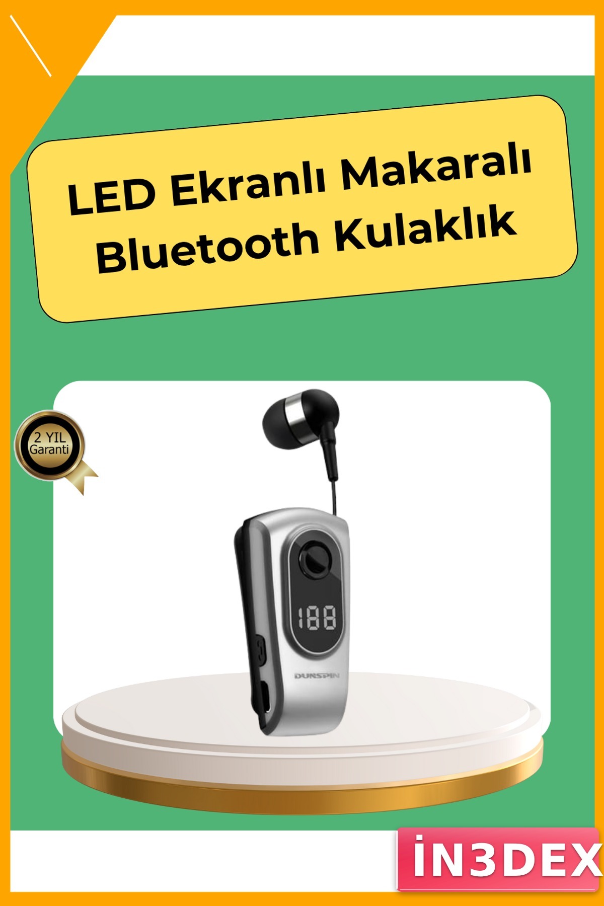 Kablosuz Bluetooth 5.2 Kulaklık Titreşimli Uyarı 25 Saat Pil