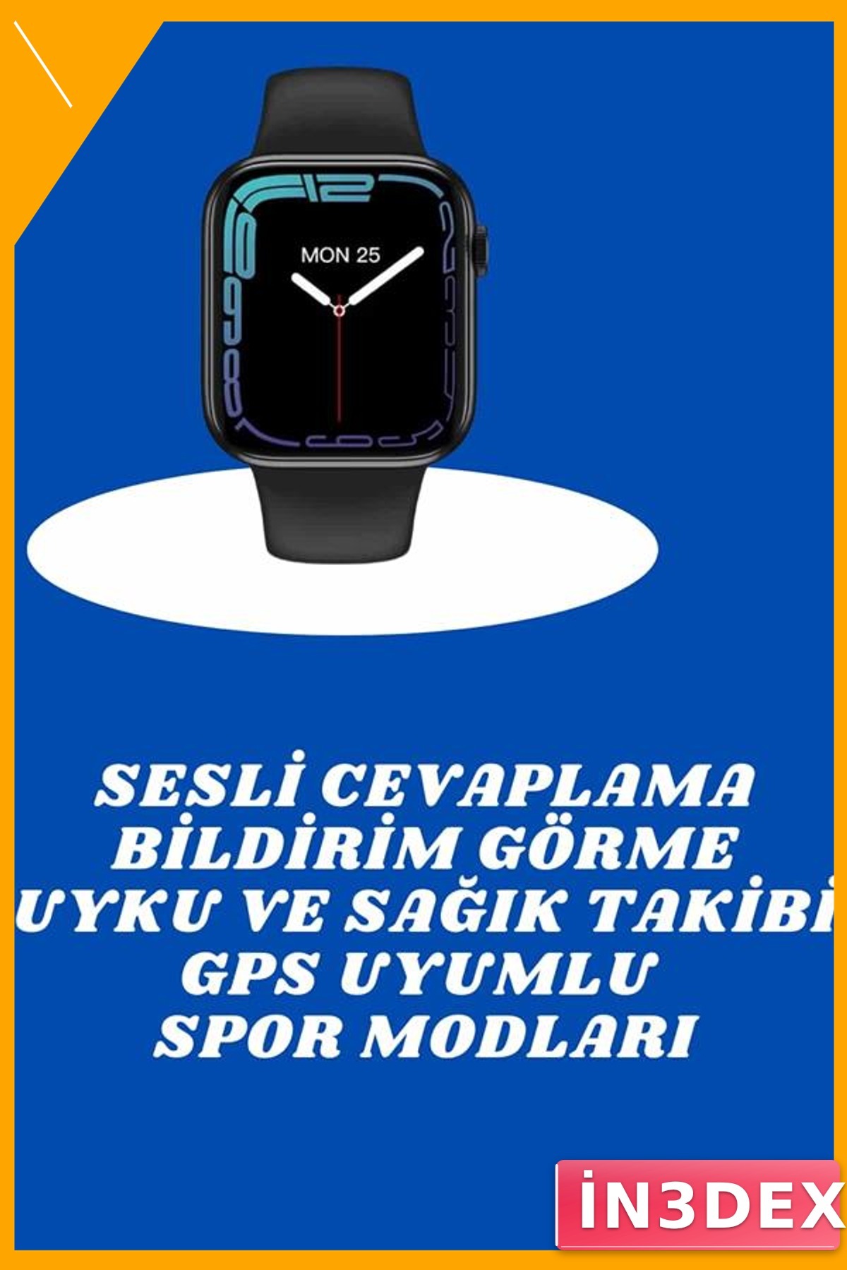 NFC Destekli Akıllı Saat Nabız Ölçer Adımsayar GPS IP68 Su Geçirmez