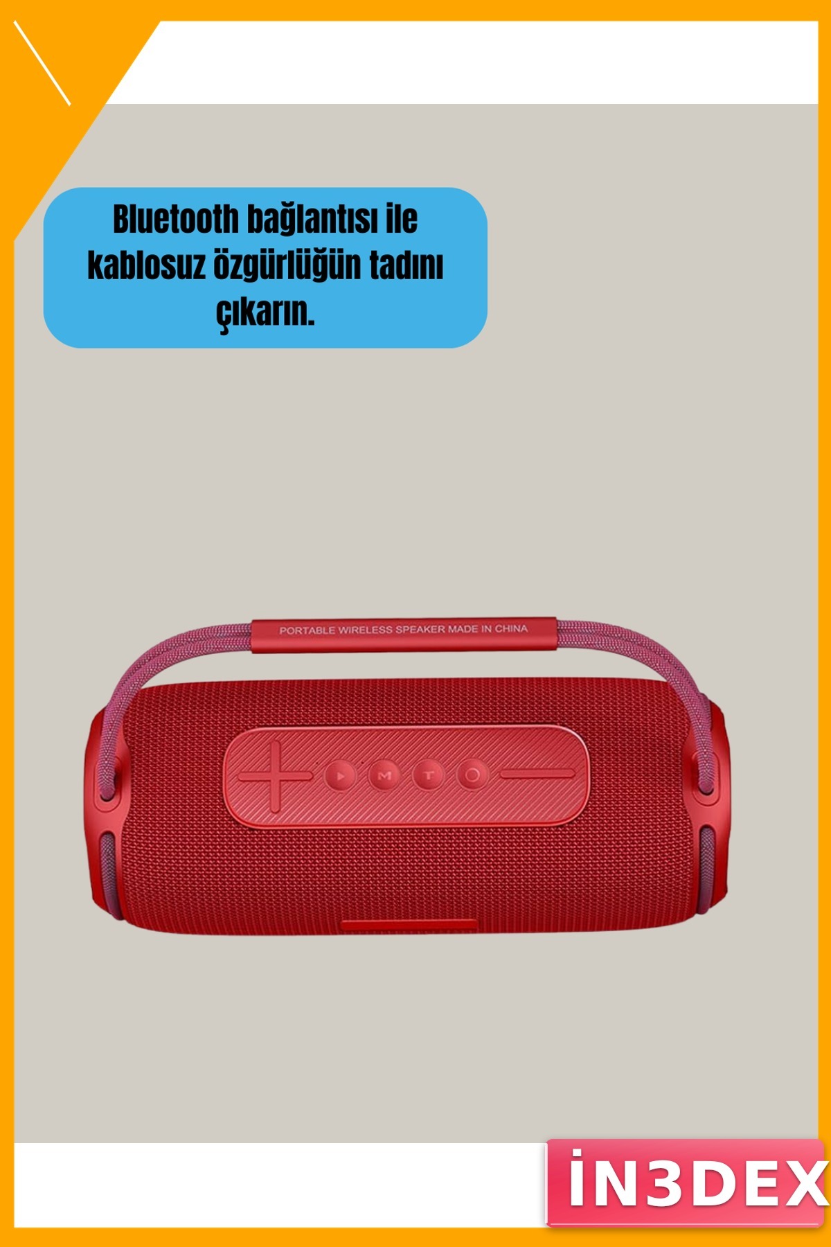 Taşınabilir RGB Bluetooth Hoparlör 20W Suya Dayanıklı IPX6
