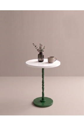 DUDECOR Modern Sehpa Petrol Yeşili Sehpa Metal Ayaklı Salon Sehpası Ofis Sehp...