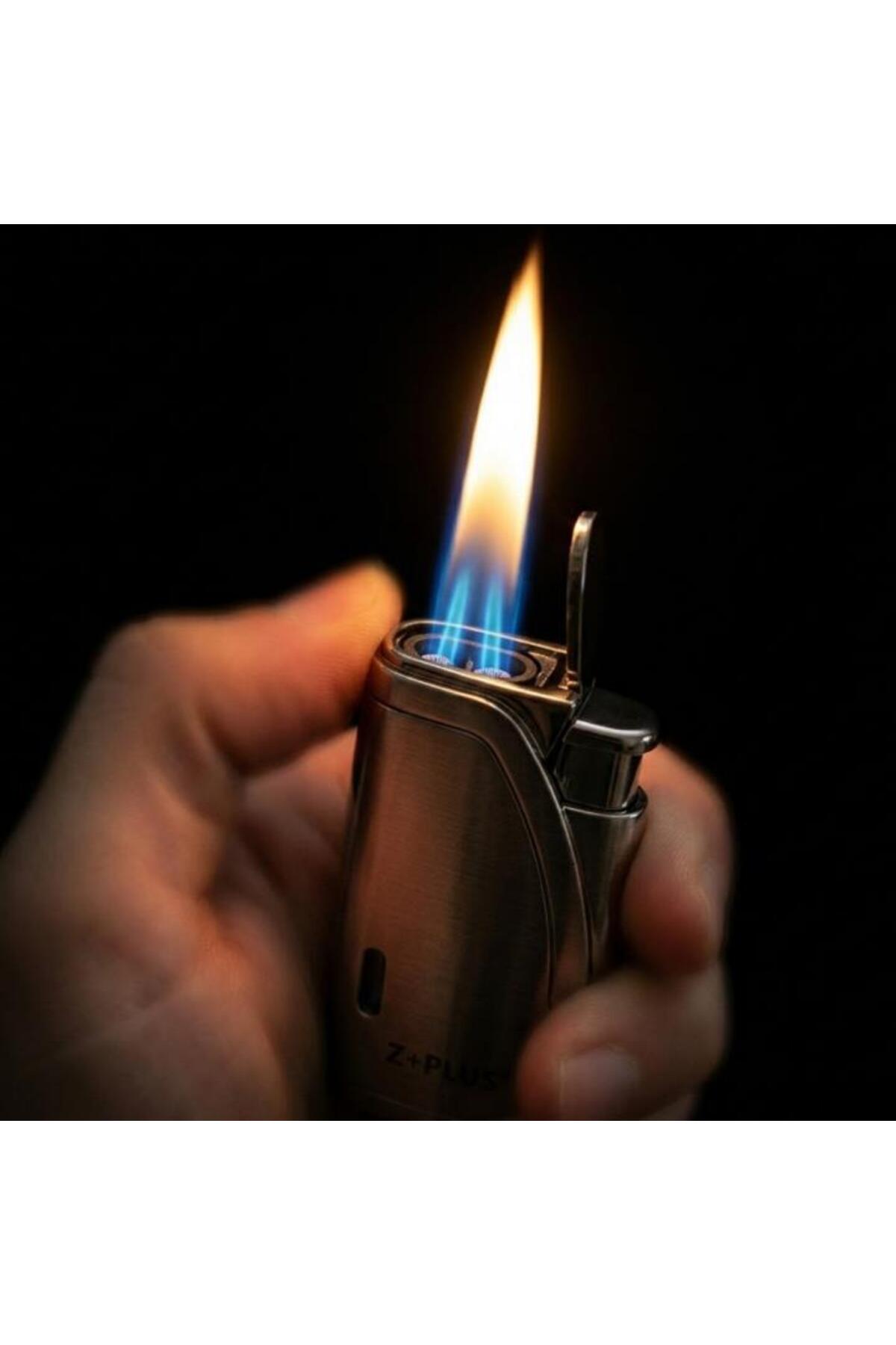 Z PLUS Z-plus Çift Torch Pürmüz Gunmetal Puro Çakmağı - Fiyatı