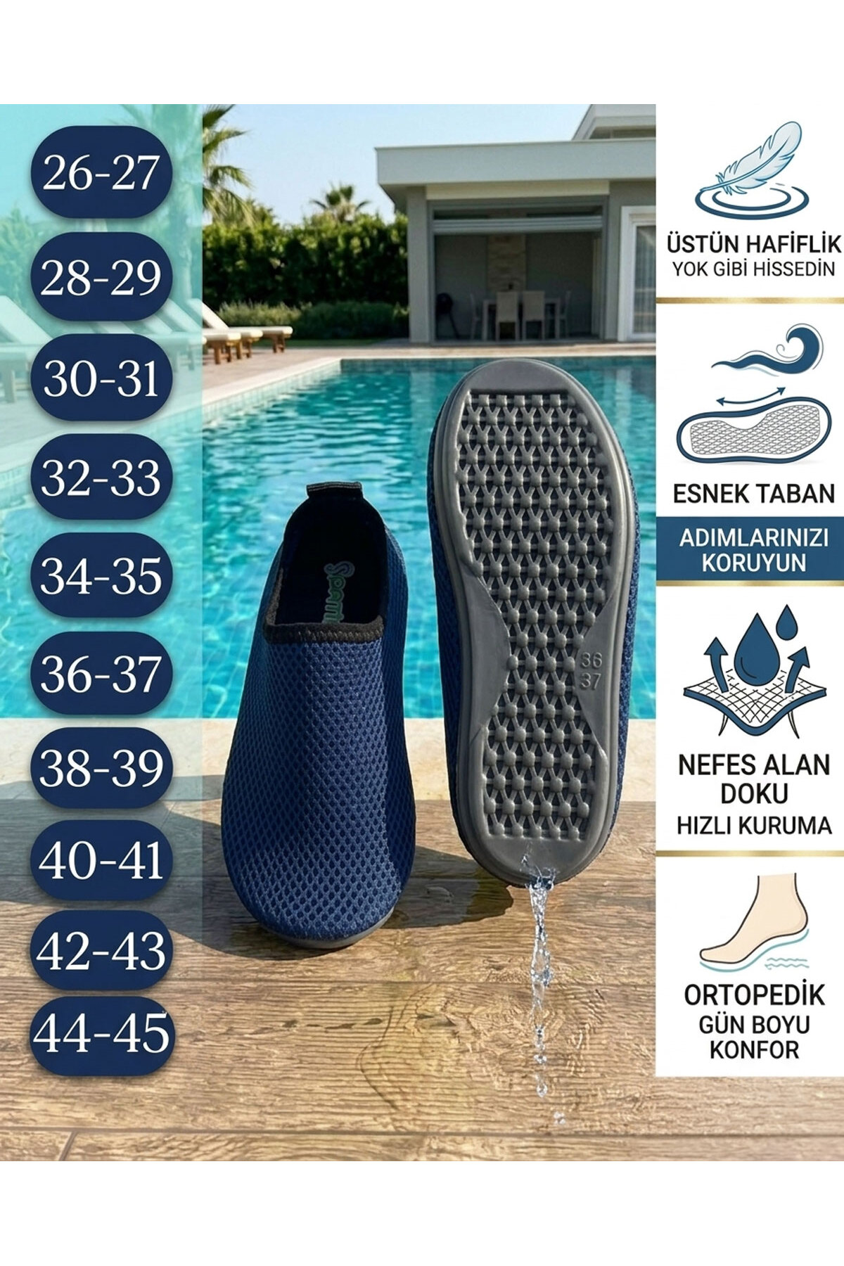 Patiks Airfile Havuz, Plaj ve Deniz Ayakkabısı görsel 4