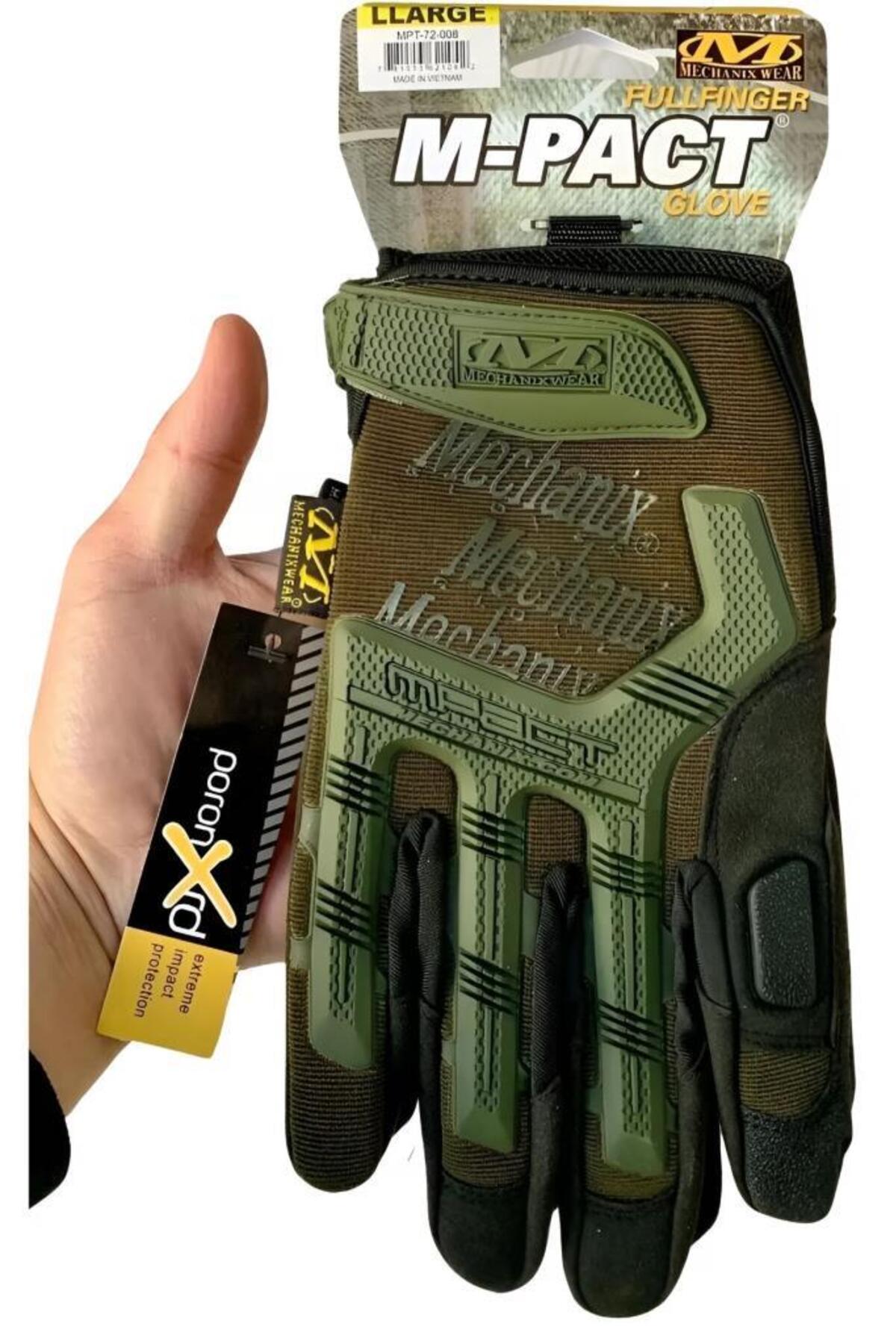 SINGLE SWORD Mechanix Tam Parmak Koruyucu Eldiven, Darbe Emici İş Eldiveni, Touch Uyumlu Özellikli Motorcu&Spor Eldiveni, Unisex Spor Eldiveni görsel 3