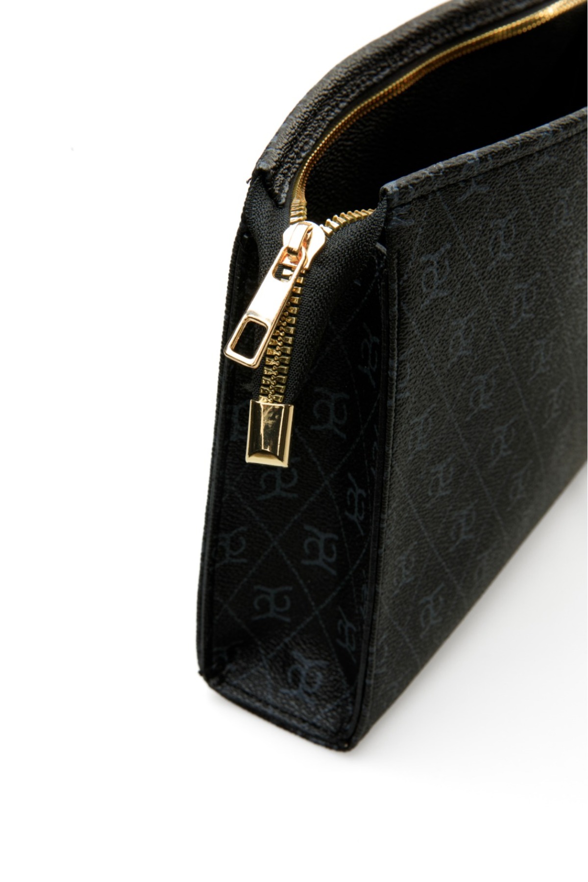 MUBO Kadın Monogram Desenli Portföy El Çantası ve Bileklikli Clutch görsel 4
