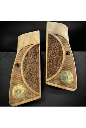 Browning uyumlu, pirinç logolu ceviz ağacı kabze