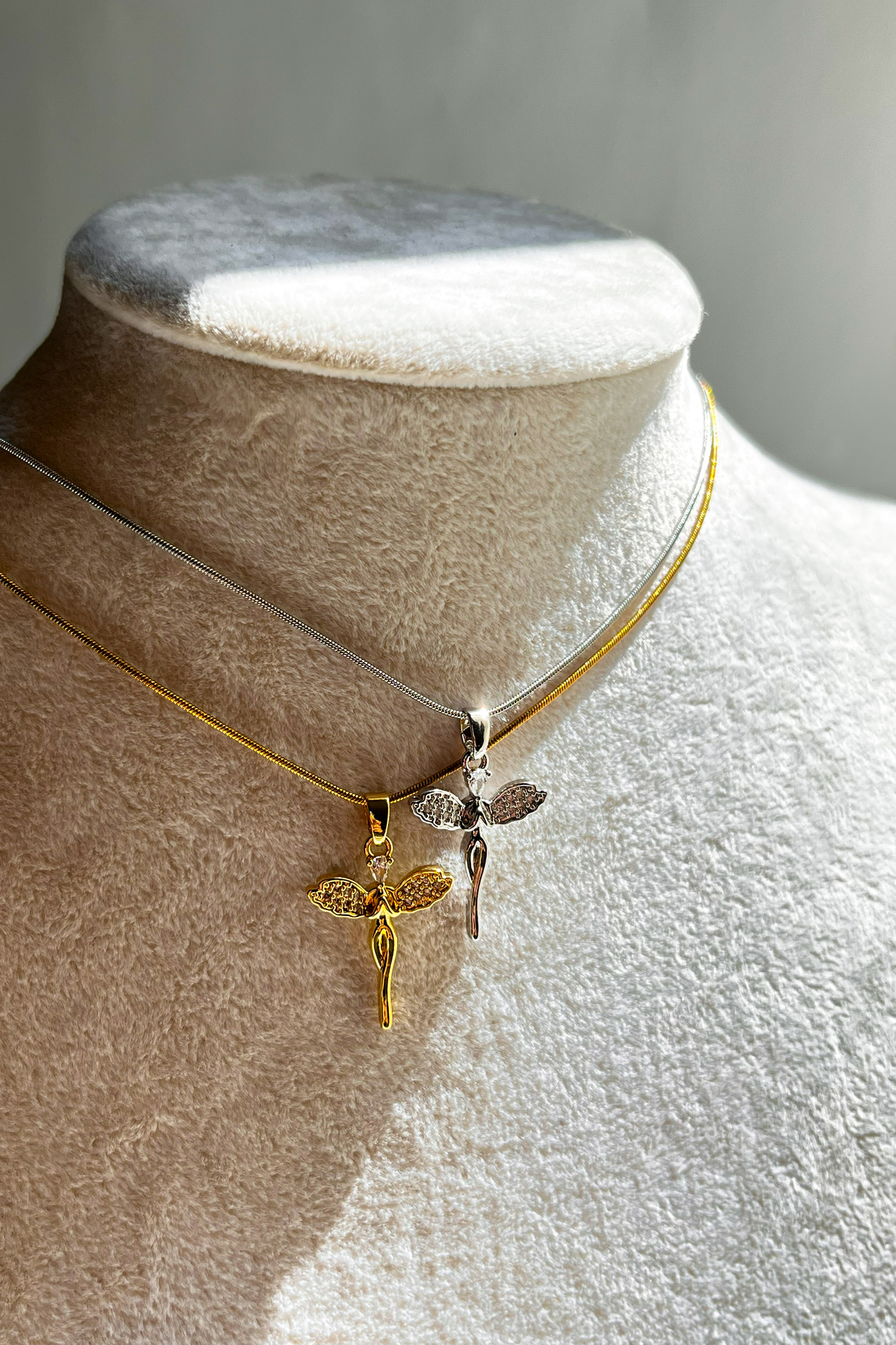 Berilya Aksesuar Zircon Stone Angel Figure Necklace- Trendyol