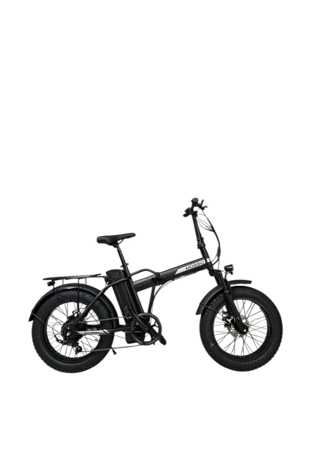 Mosso Valthera-rr Elektri̇kli̇ Katlanir Bi̇si̇klet 420h Md 20 Jant 7 Vi̇tes Mat Si̇yah Gümüş