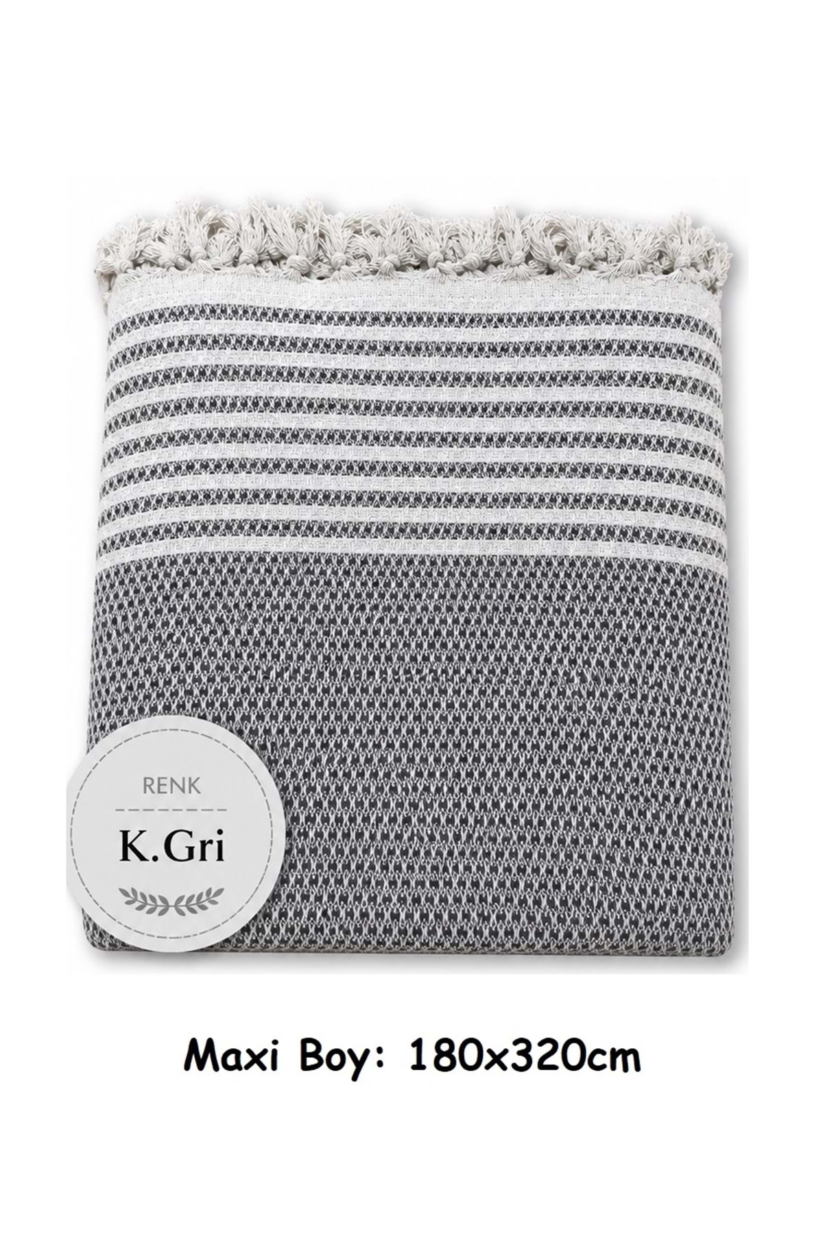 Dark Gray-Cotton Non-Slip Mesh Woven Maxi Length Arm Cover Seat Cover (180x310)