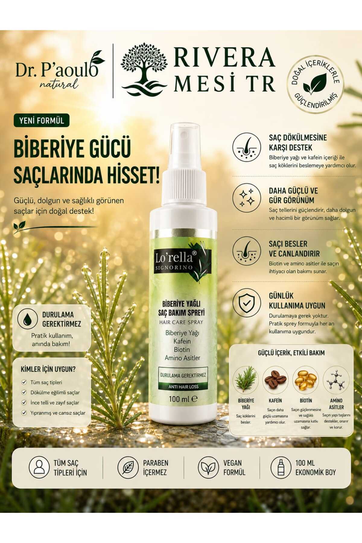 اسپری مراقبت از مو با روغن رزماری، 100 میلی‌لیتر، 3 بسته - 62 عددی — تصویر 3 از 3