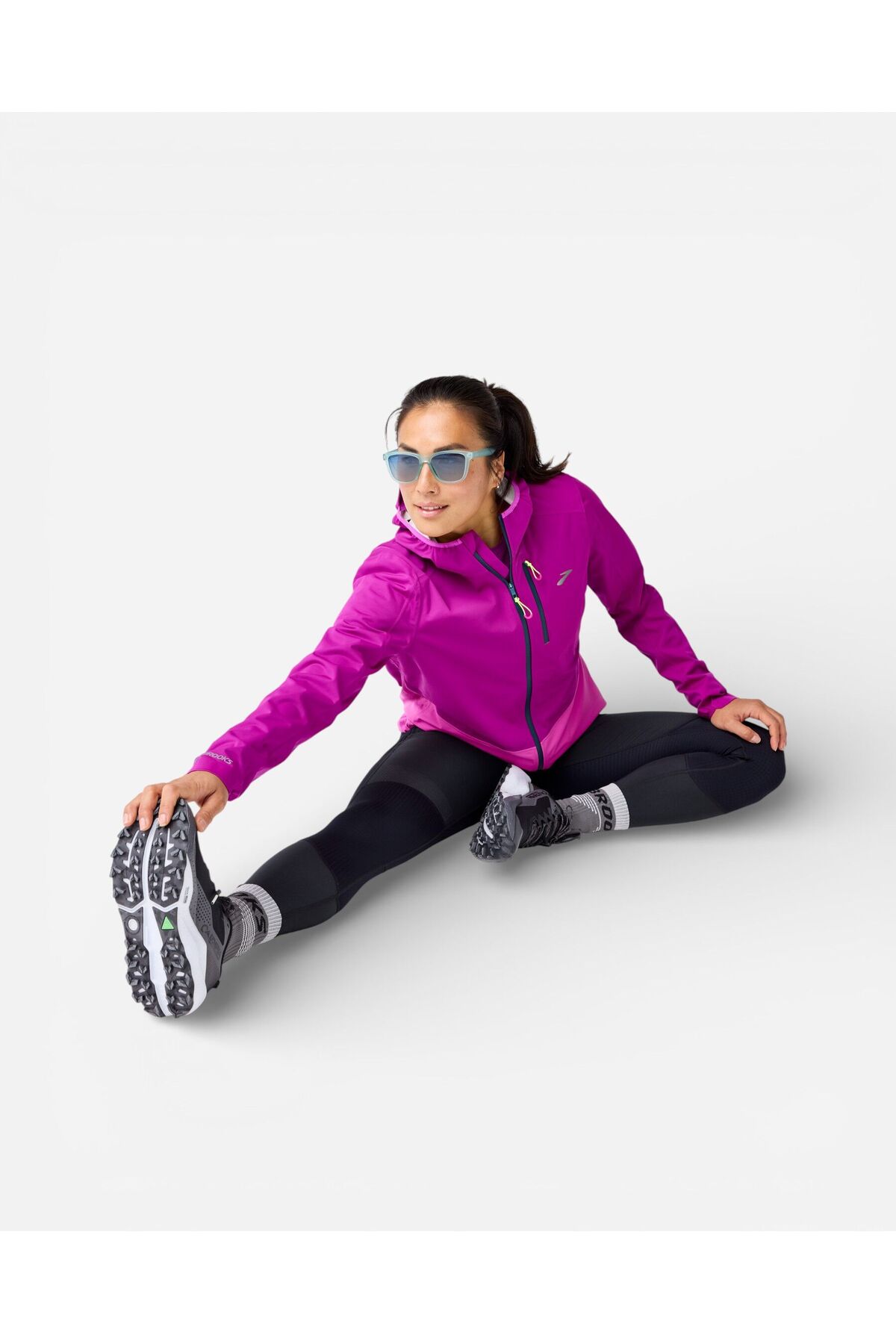 Brooks High Point Waterproof Jacket 2 Kadın Pembe Ceket 221710514 görsel 3