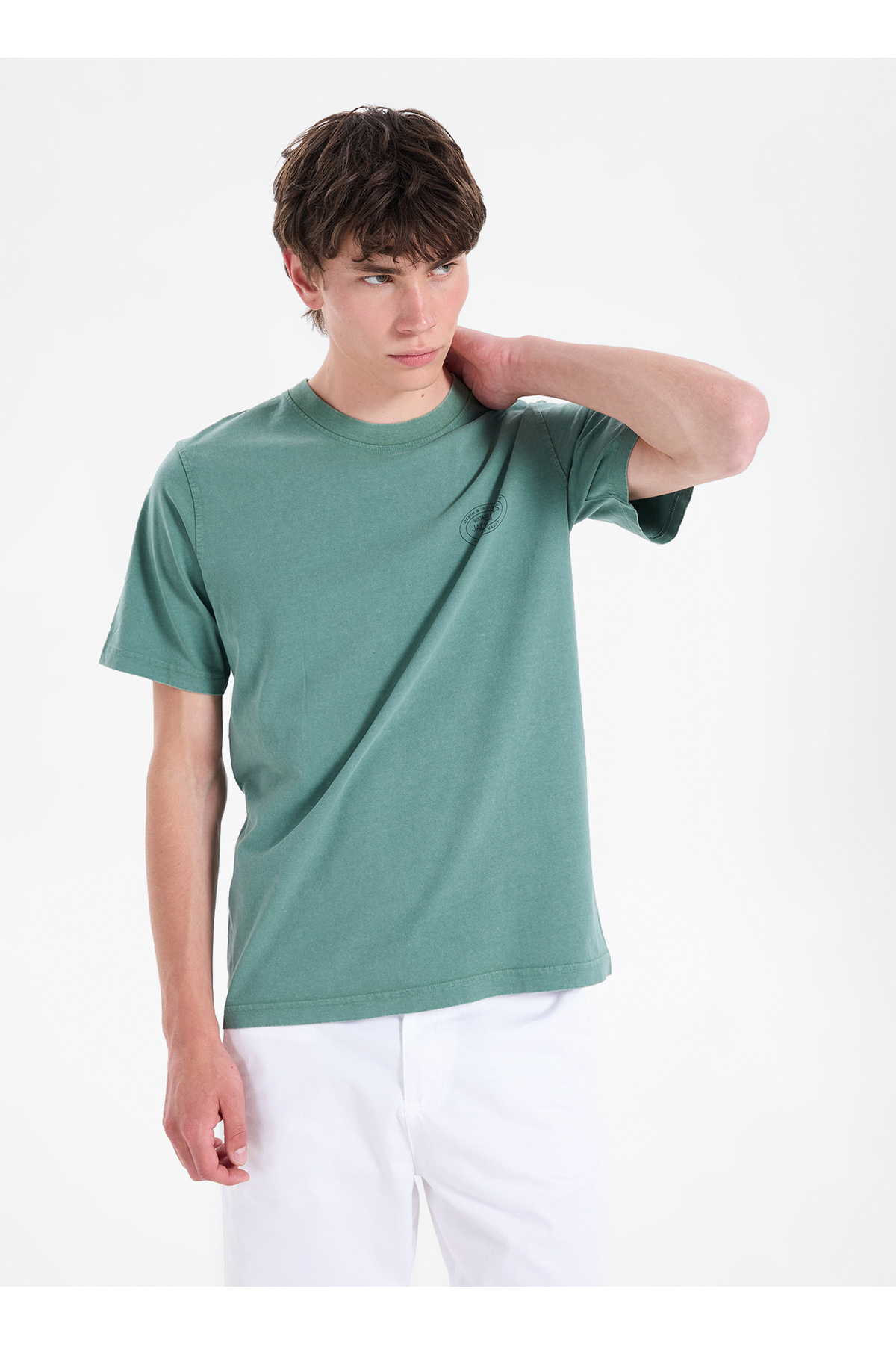 تی‌شرت مردانه سبز کد ۱۲۲۹۵۱۳۲ JPRBLUFELIX SS TEE جک اند جونز تی شرت Jack & Jones