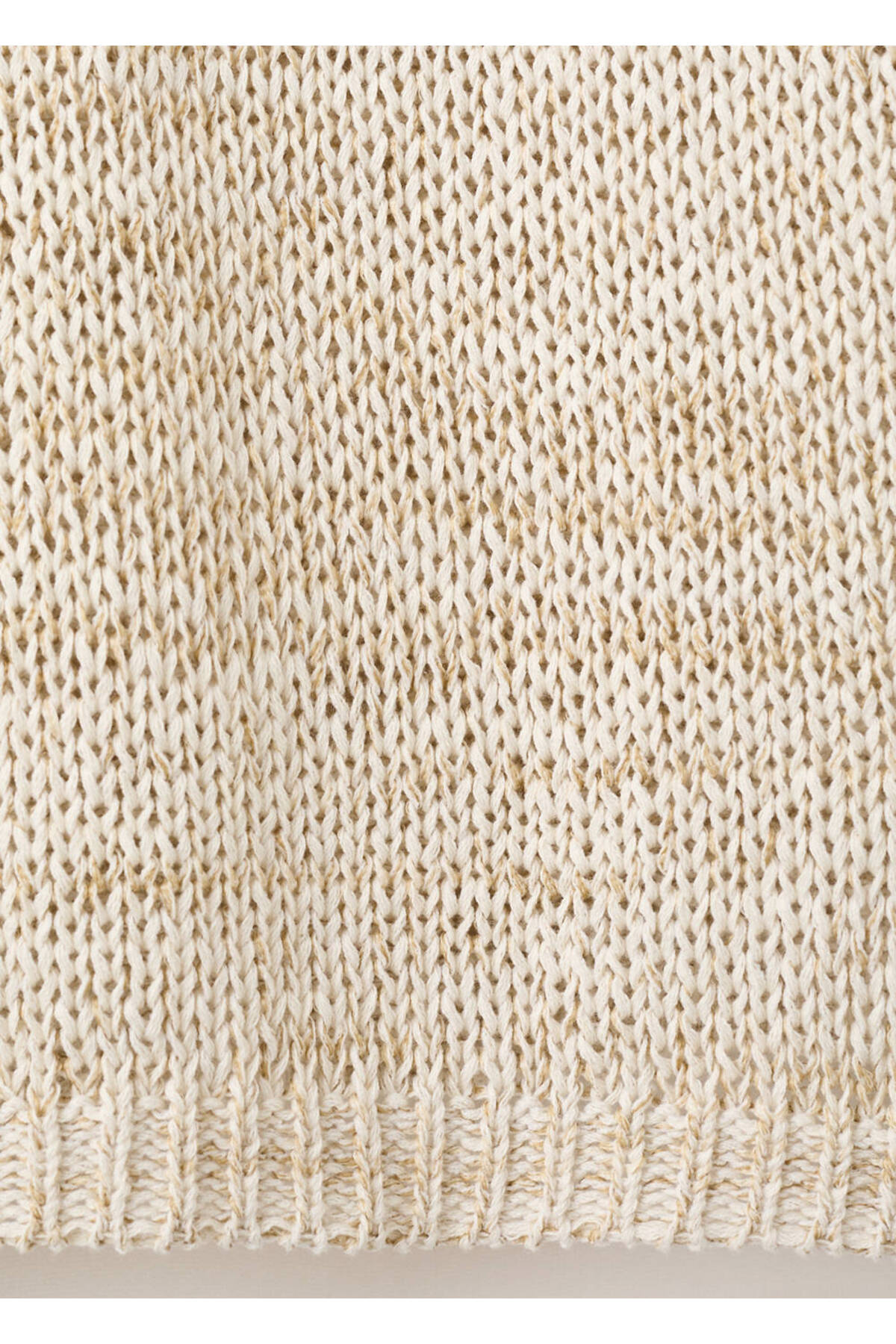 MANGO  Short-sleeved heathered knit sweater - Görsel 5