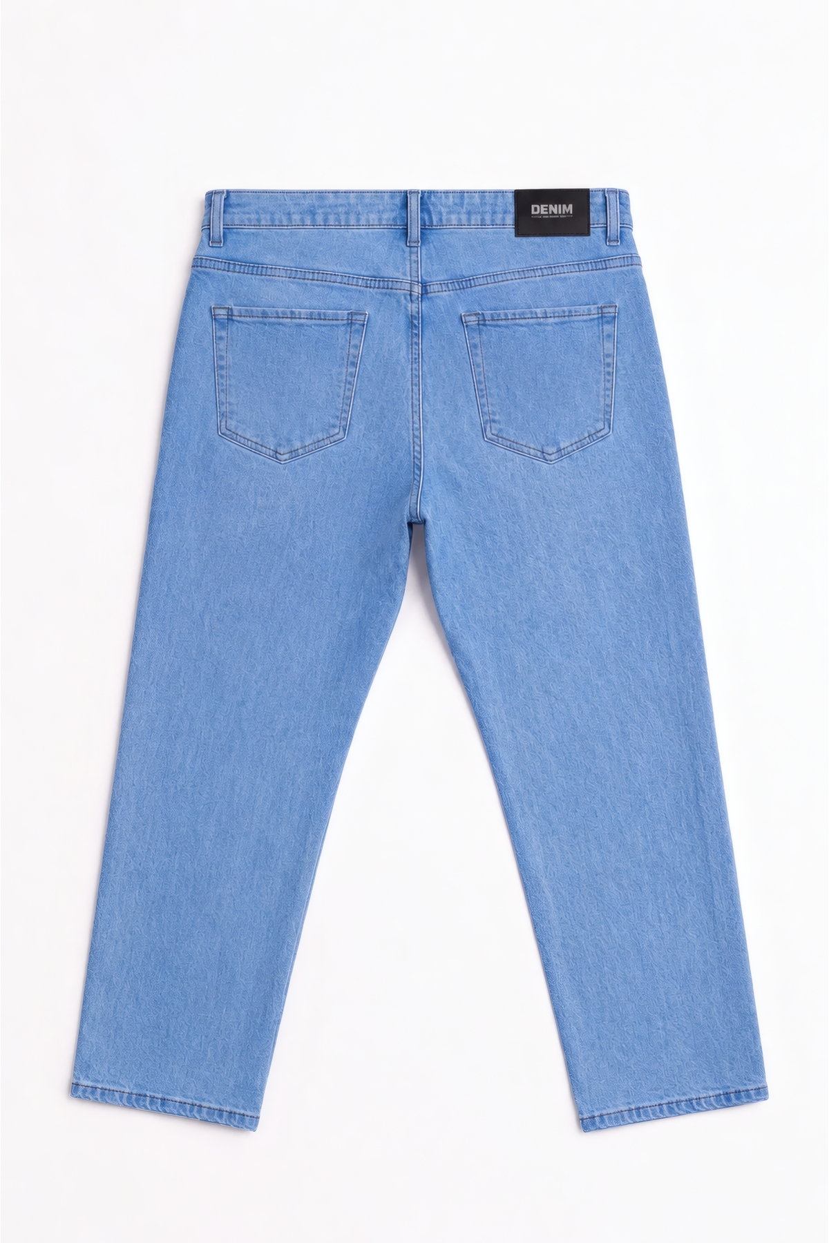 Denim Mavi Erkek Kot Pantolon Likralı Klasik Kesim Büyük Beden Jean görsel 4
