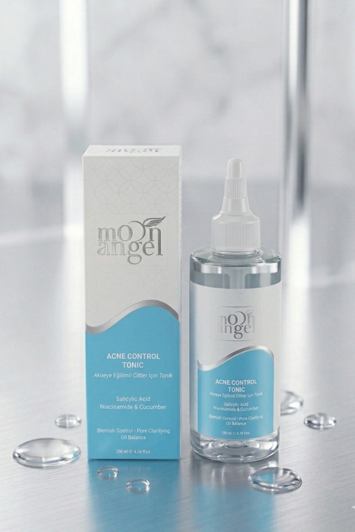 Acne Control Tonik Akneye Eğilimli Ciltler İçin Gözenek Arındırıcı ( Salicylic Acid + Niacinamide) Yüz Toniği 200 ml — görsel 1