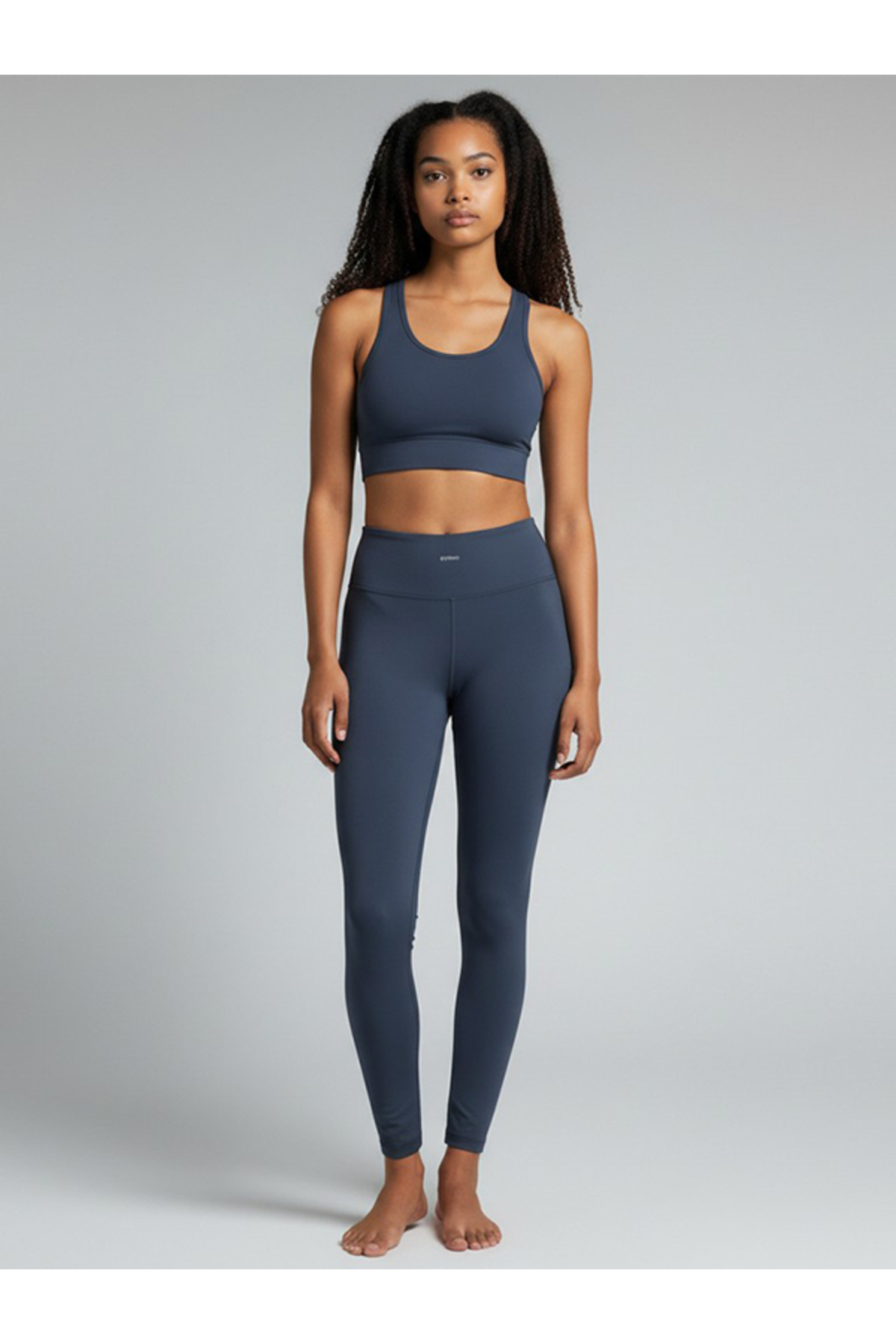 Caprix Activewear Kadın Spor Lacivert Tayt Atlet Takımı