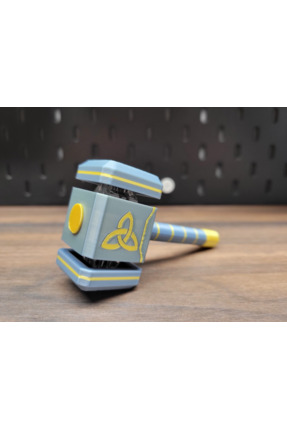 Printona Viking Mitolojisi Thor Çekici Mjolnir 360 Dönebilen Spining Clicker ...