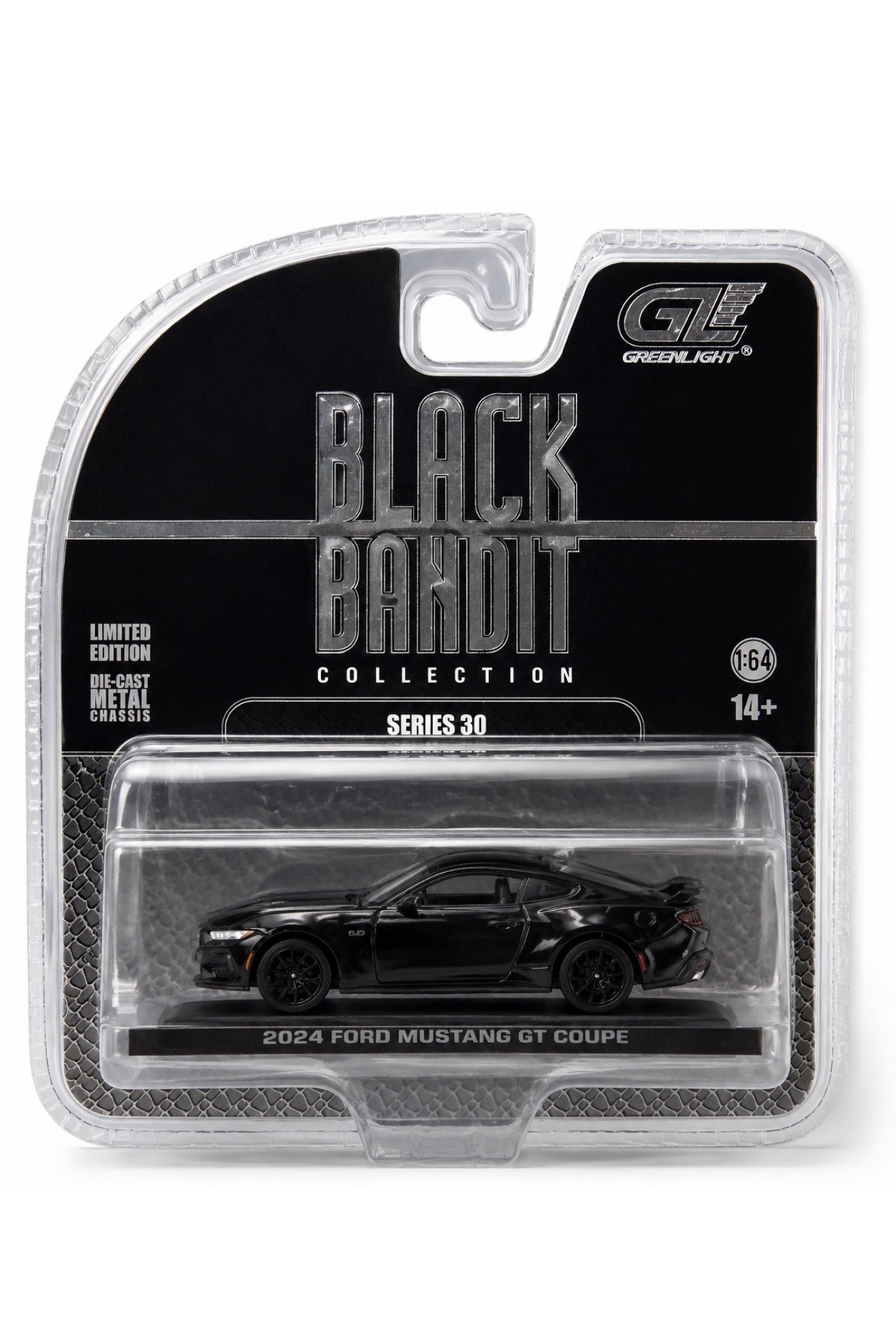 【10776】 NO BRAND BRITANG mustang タイプ Greenlight Collectibles Hollywood 2024 Ford Mustang GT Coupe Black