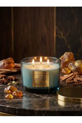 Bridal Luxe PREMİUM LÜKS KOKULU MUM AMBER SANDALWOOD