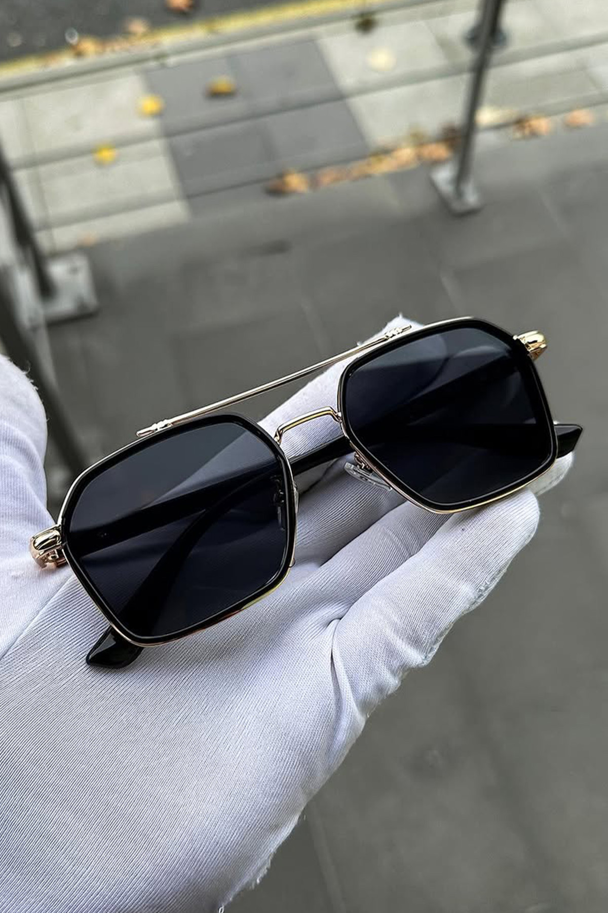 Roger Bacon Siyah Gold Erkek Güneş Gözlüğü Uv400 Koruma görsel 3