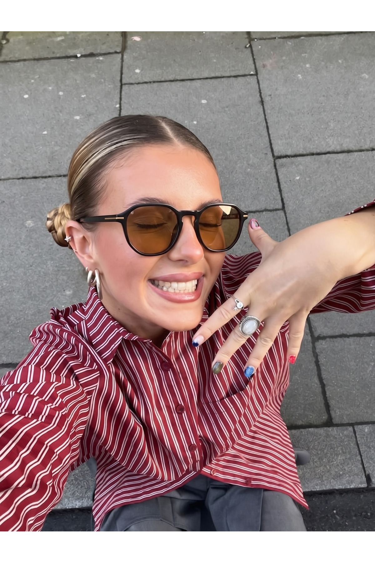 Koi Eyewear Marilyn Siyah Çerçeve Nude Cam UV400 Gözlük