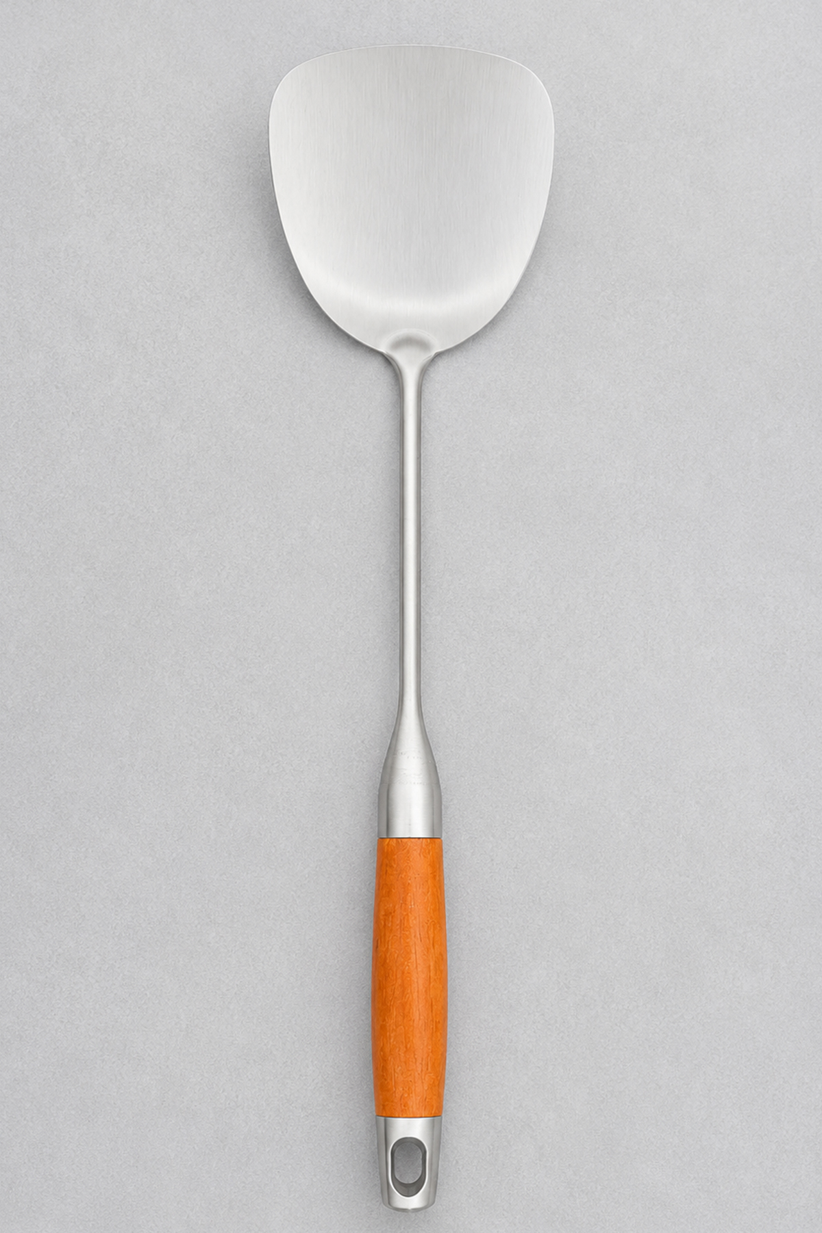 Japanese Style Spatula - Professional 304 Grade Stainless Steel - Wood Look Handle - Extra Quality