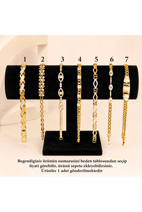 zefrimo Xuping Işıltılı Altın Renk Zirkon Taşlı Kadın Bileklik Serisi Premium...