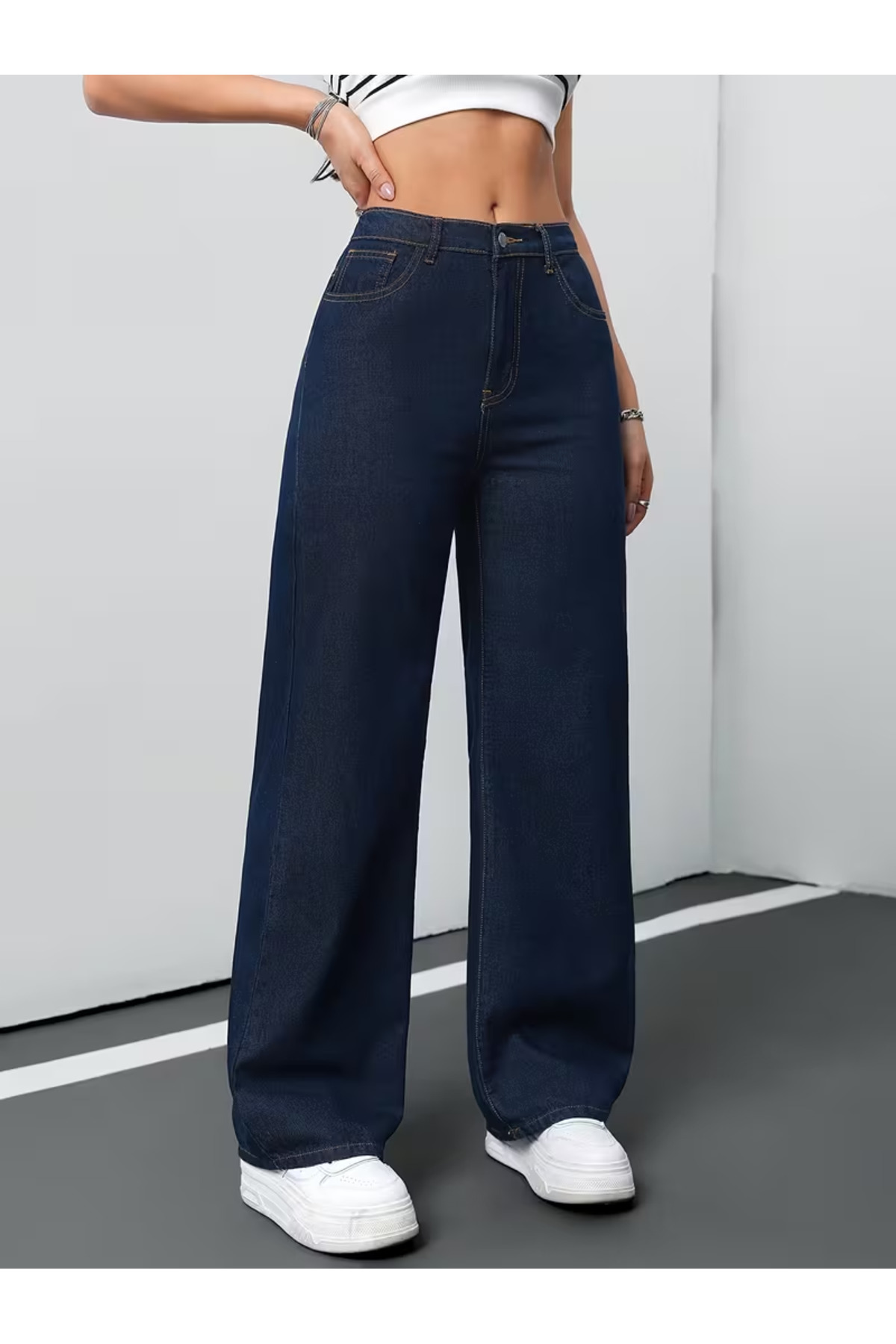 Patricia Women's Jeans Stretchy Comfortable High Waist Palazzo Jean Denim Jeans