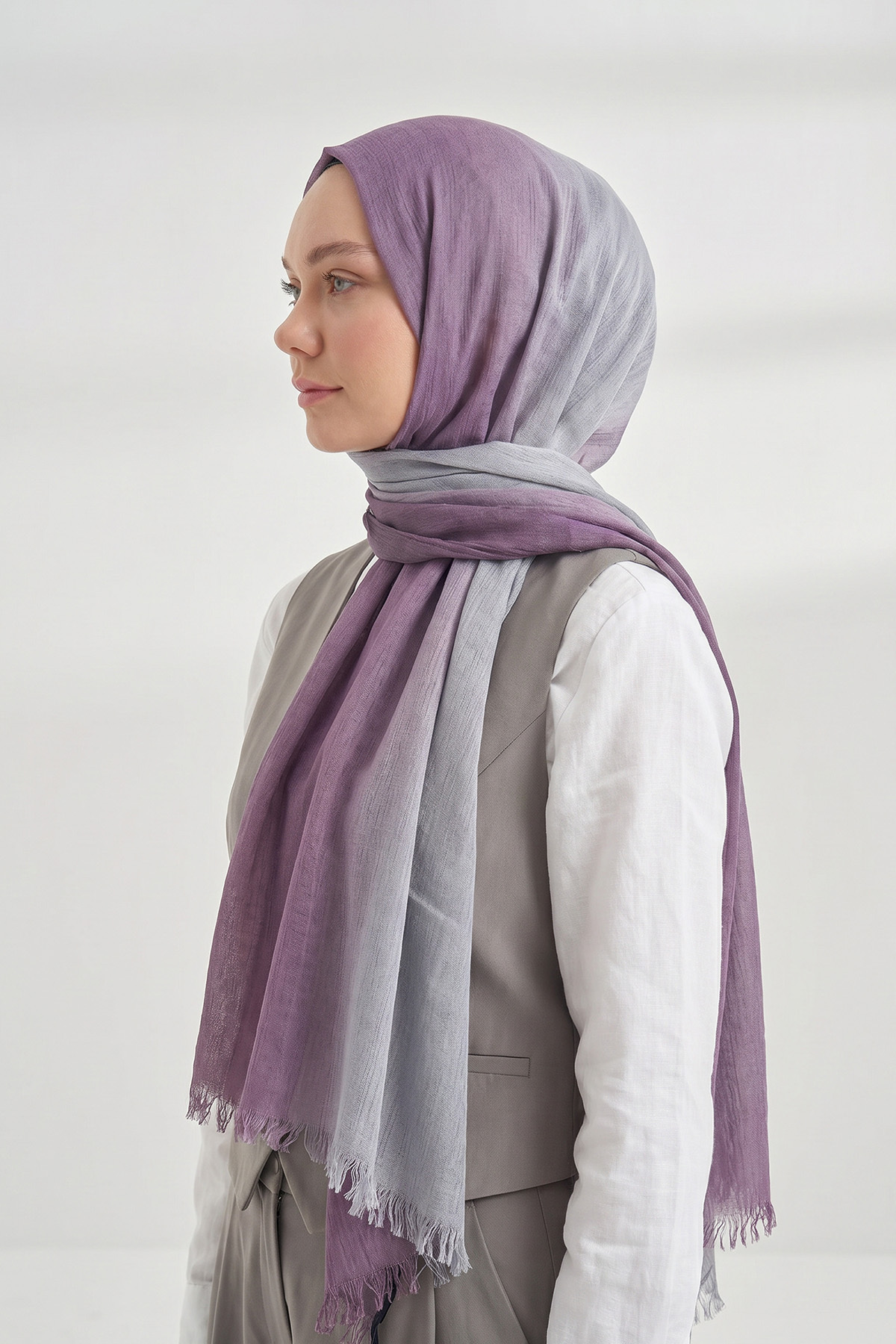 PURE COMFORT VISCOUS WRAP - LILAC-SILVER