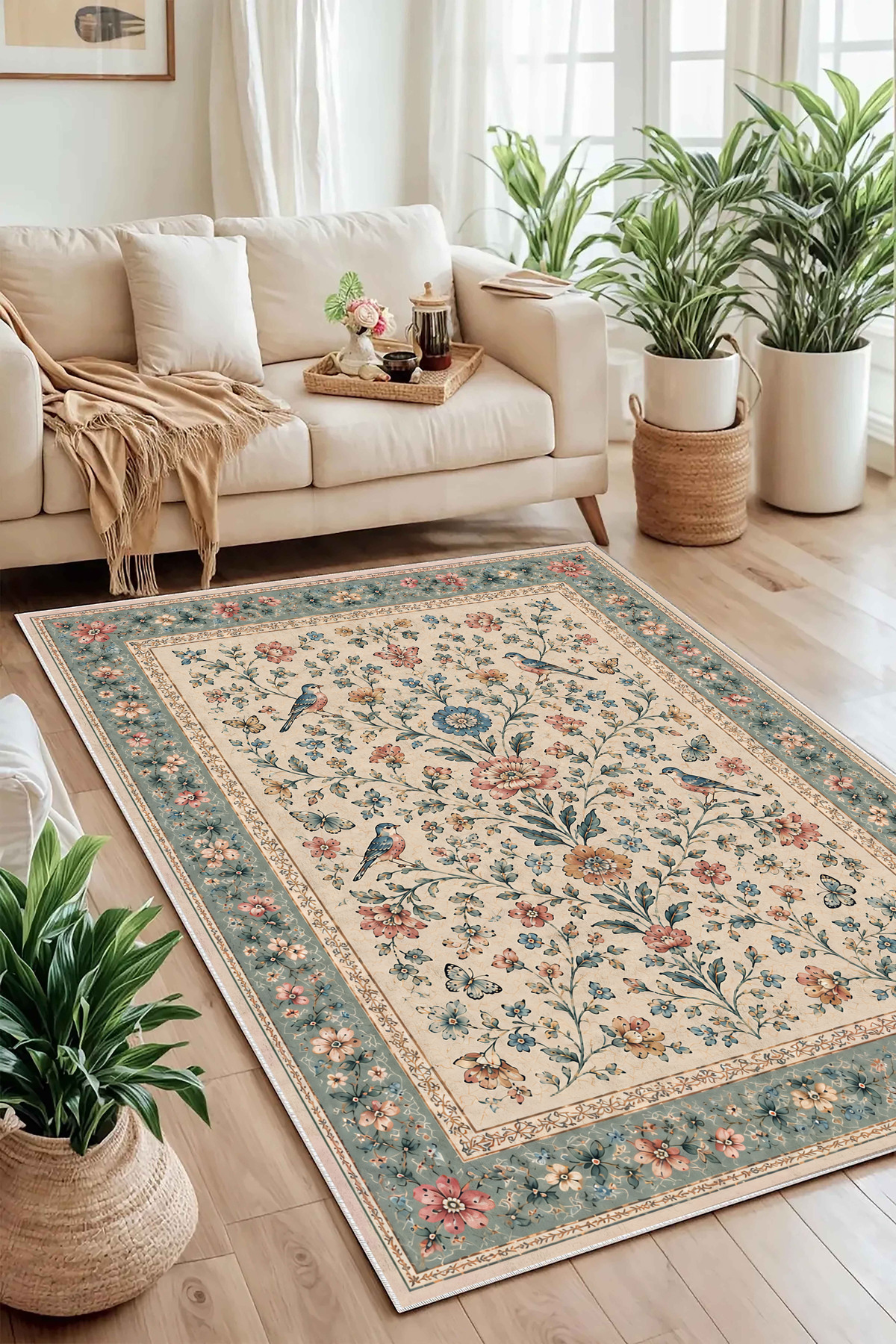 df home Salon Halısı Mutfak halısı Yolluk Geometrik İskandinav Eskitmeli Dijital Baskı Yıkanabilir halı 9157